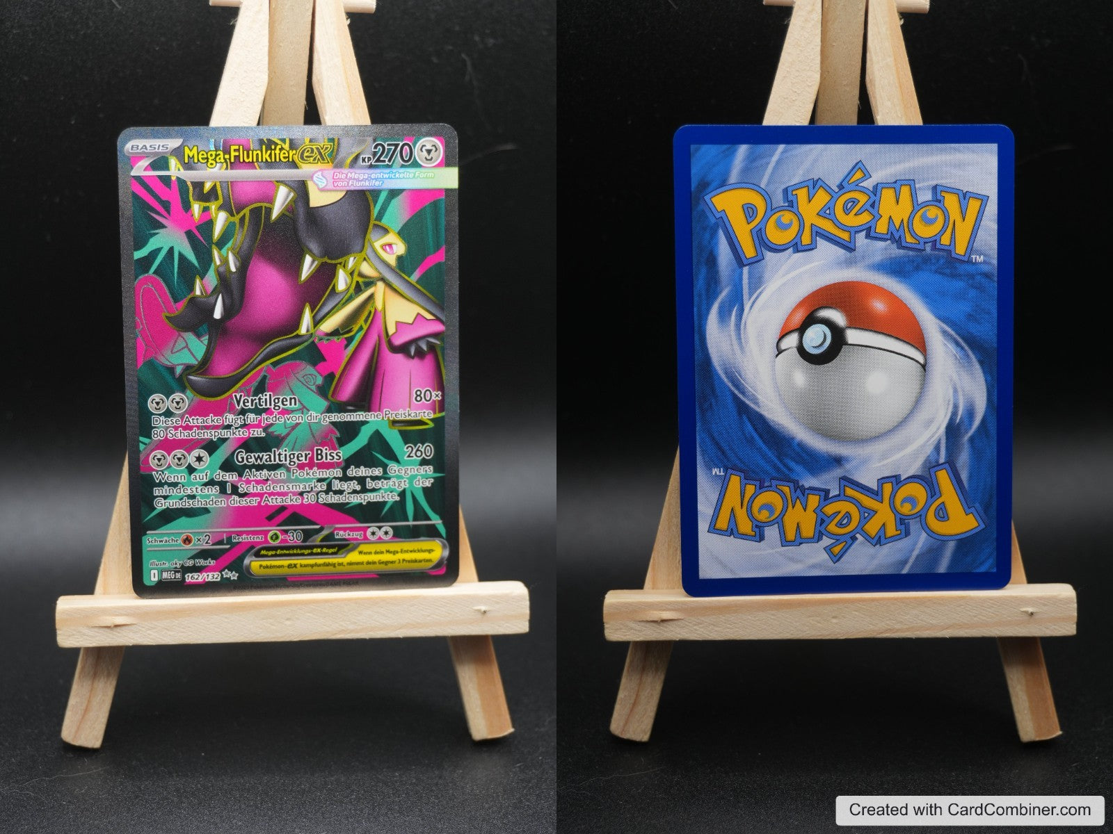 Mega Flunkifer ex MEG 162 Mega-Entwicklung Pokémon Karte Deutsch Near Mint