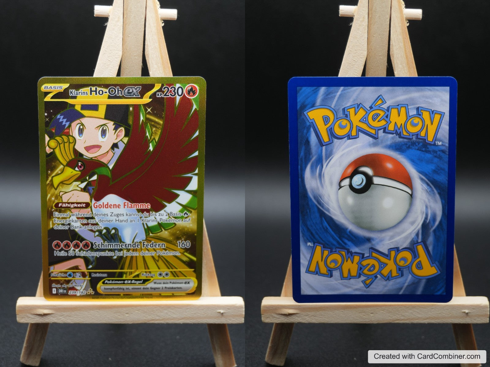 Klarins Ho-Oh ex DRI 239 Ewige Rivalen Pokémon Karte Deutsch Near Mint
