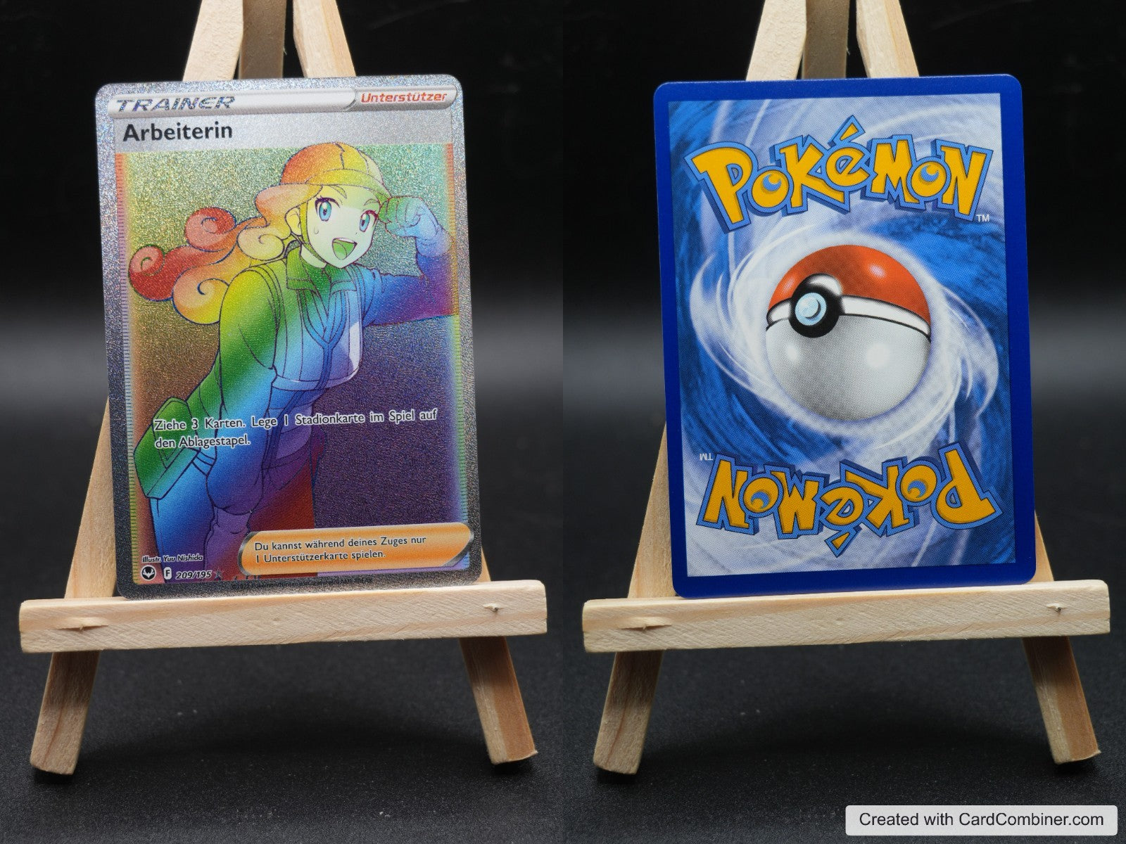 Arbeiterin SIT 209 Silberne Sturmwinde Pokémon Karte Deutsch Near Mint
