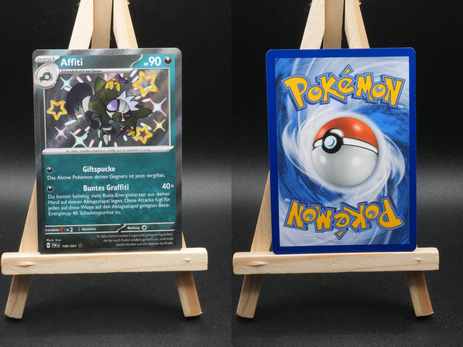 Affiti PAF 190 Paldeas Schicksale Pokémon Karte Deutsch Near Mint