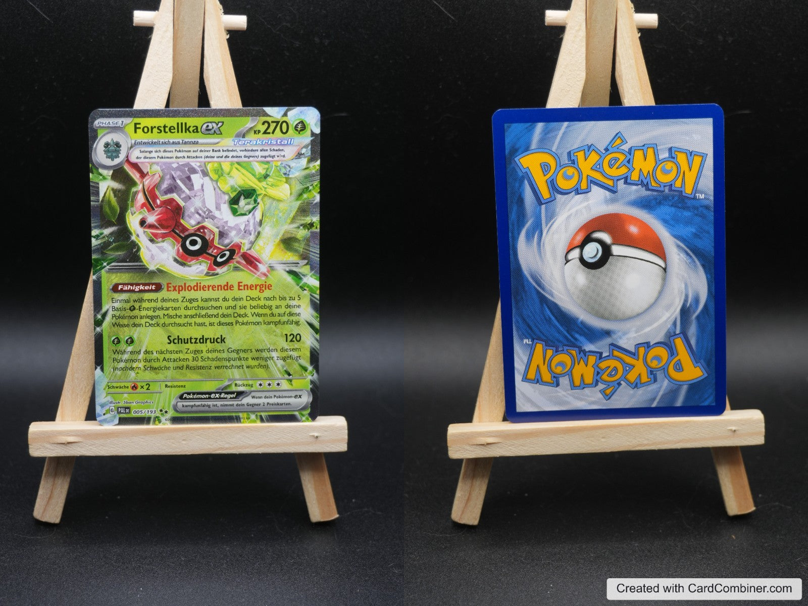 Forstellka ex PAF 002 Paldeas Schicksale Pokémon Karte Deutsch Near Mint