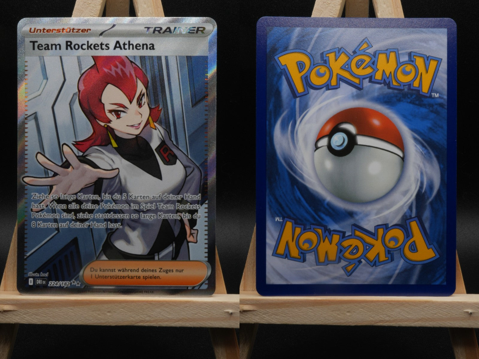 Team Rockets Athena 224/182 Ultra Rare Ewige Rivalen DE NM Pokémon