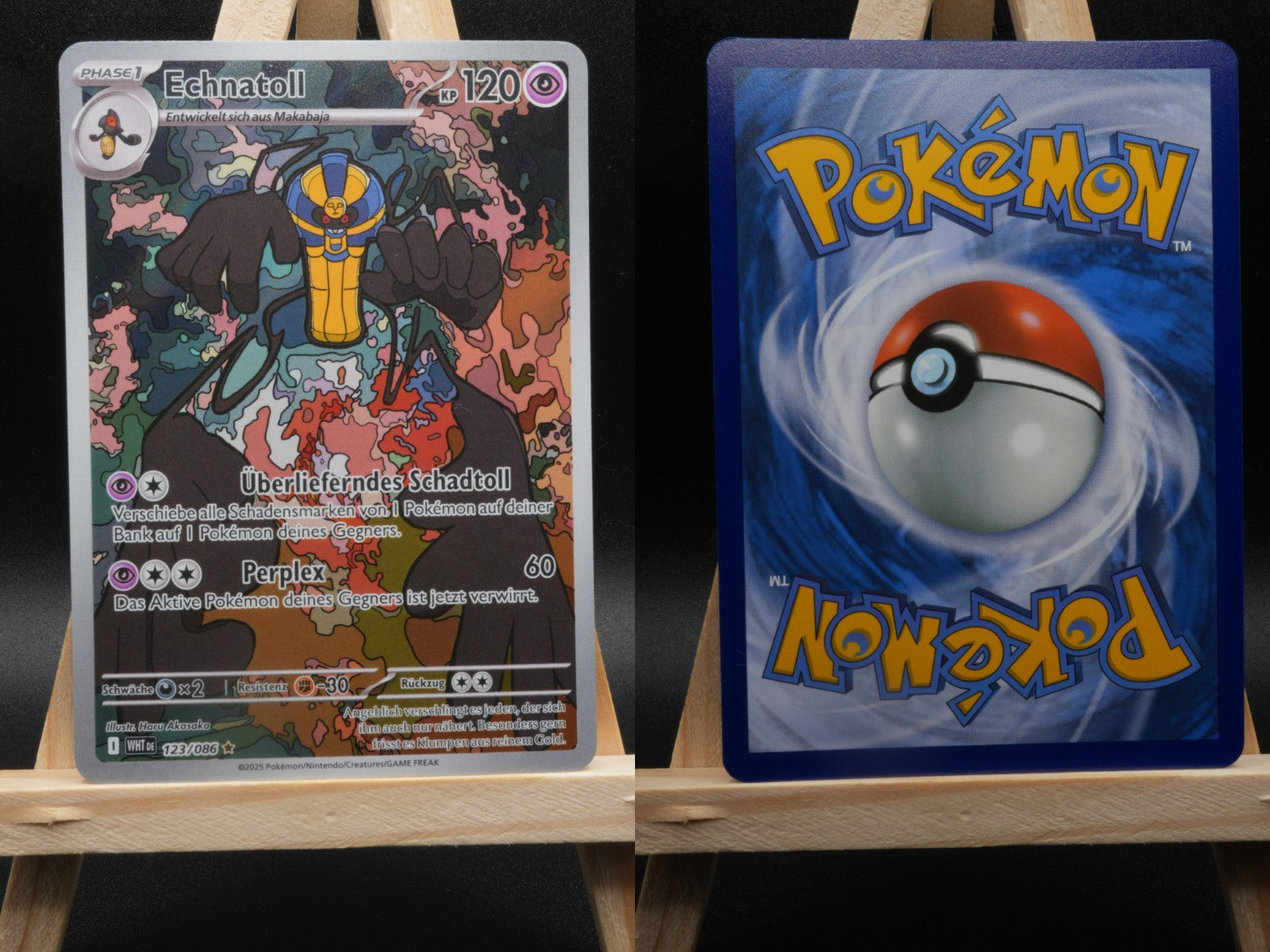 Echnatoll 123/082 Illustration Rare Weiße Flammen DE NM Pokémon
