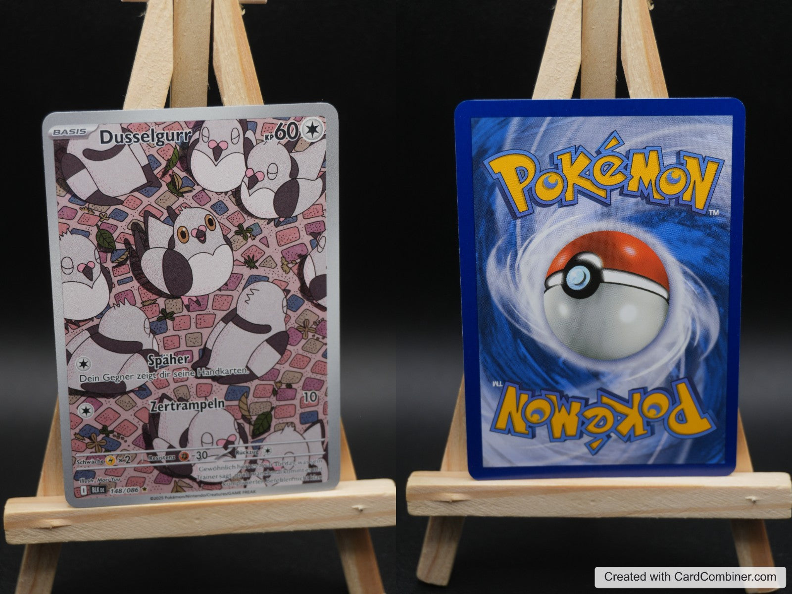Dusselgurr BLK 148 Schwarze Blitze Pokémon Karte Deutsch Near Mint