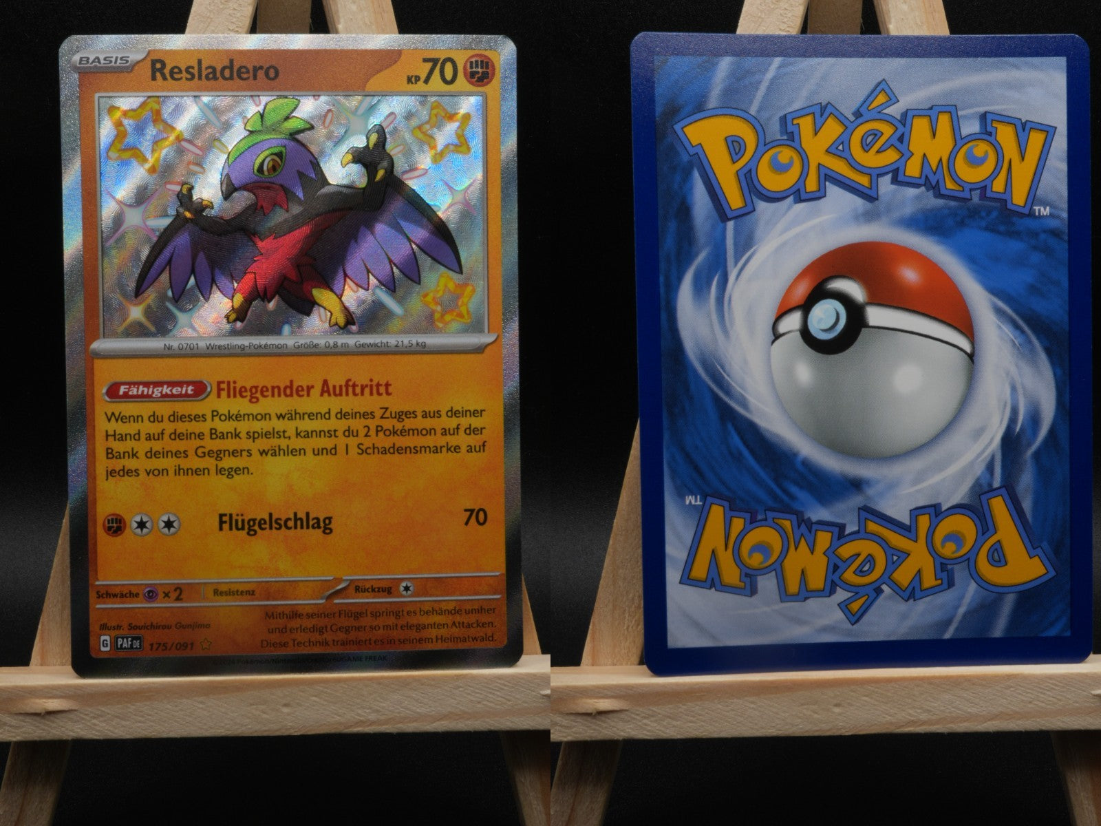 Resladero 175/091 Shiny Rare Paldeas Schicksale DE NM Pokémon