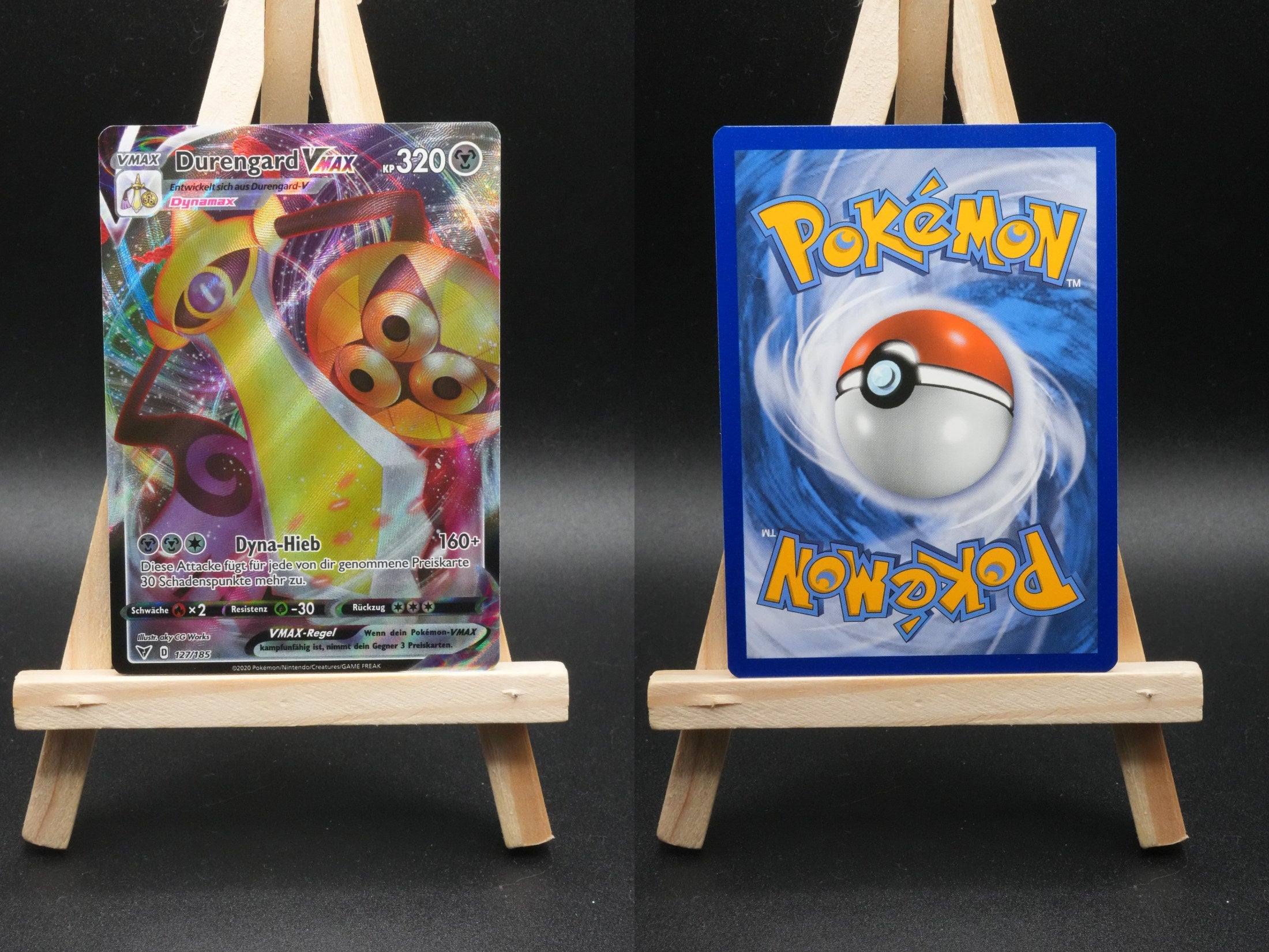 Durengard VMAX VIV 127 Farbenschock Pokémon Karte Deutsch Near Mint