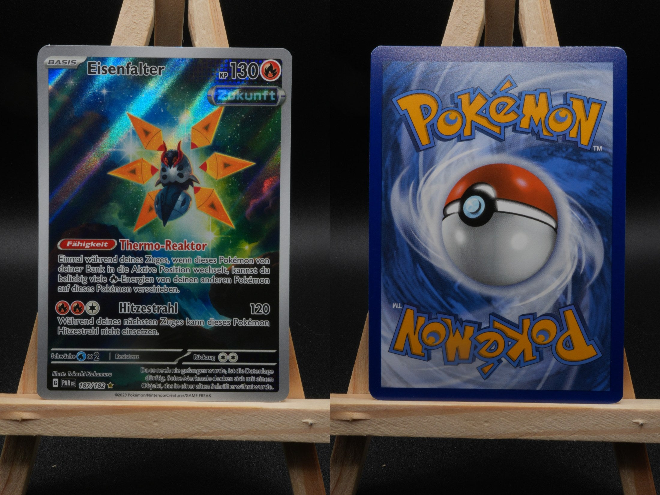 Eisenfalter PAR 187 Paradoxrift Pokémon Karte Deutsch Near Mint