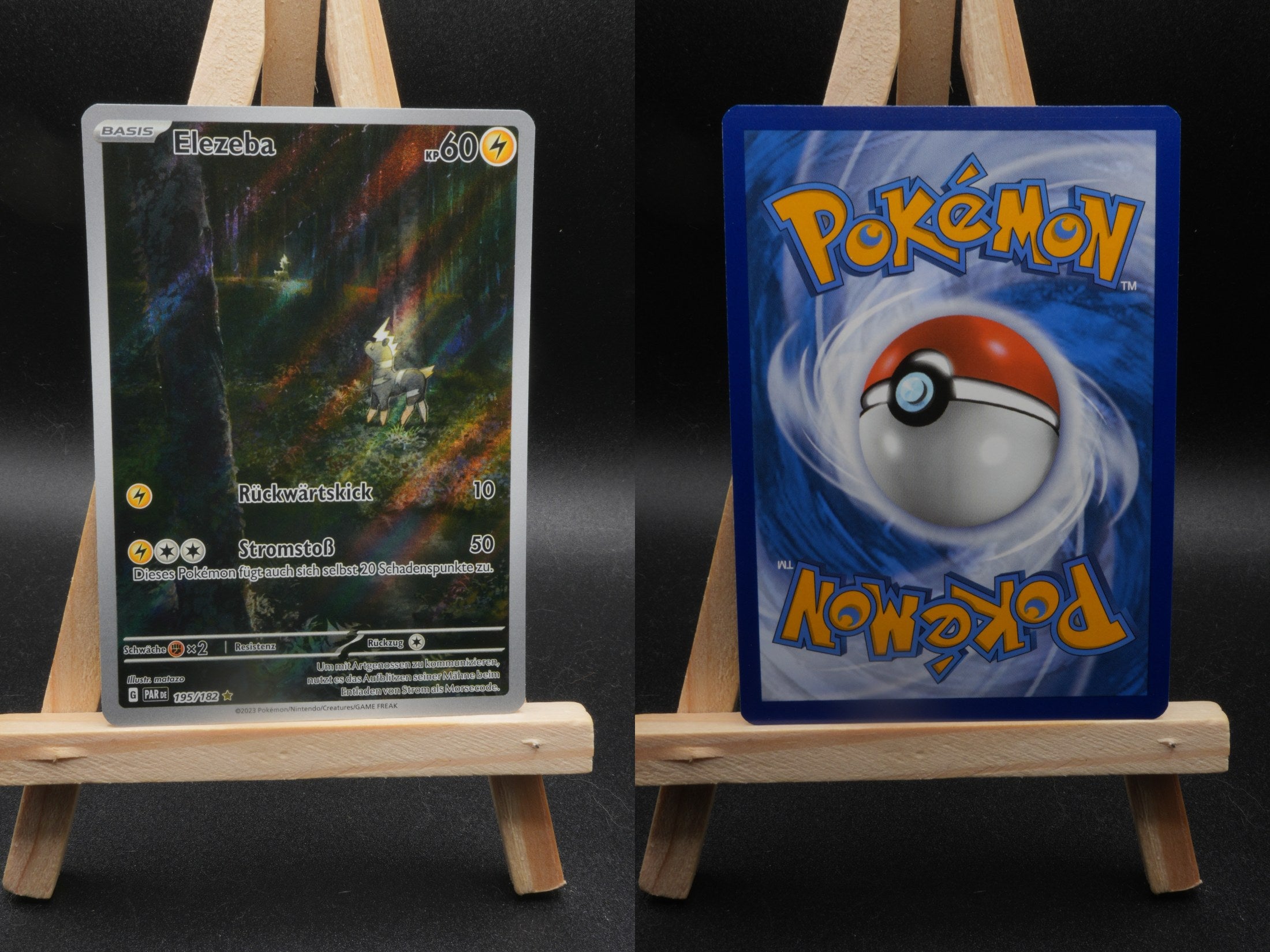 Elezeba PAR 195 Paradoxrift Pokémon Karte Deutsch Near Mint