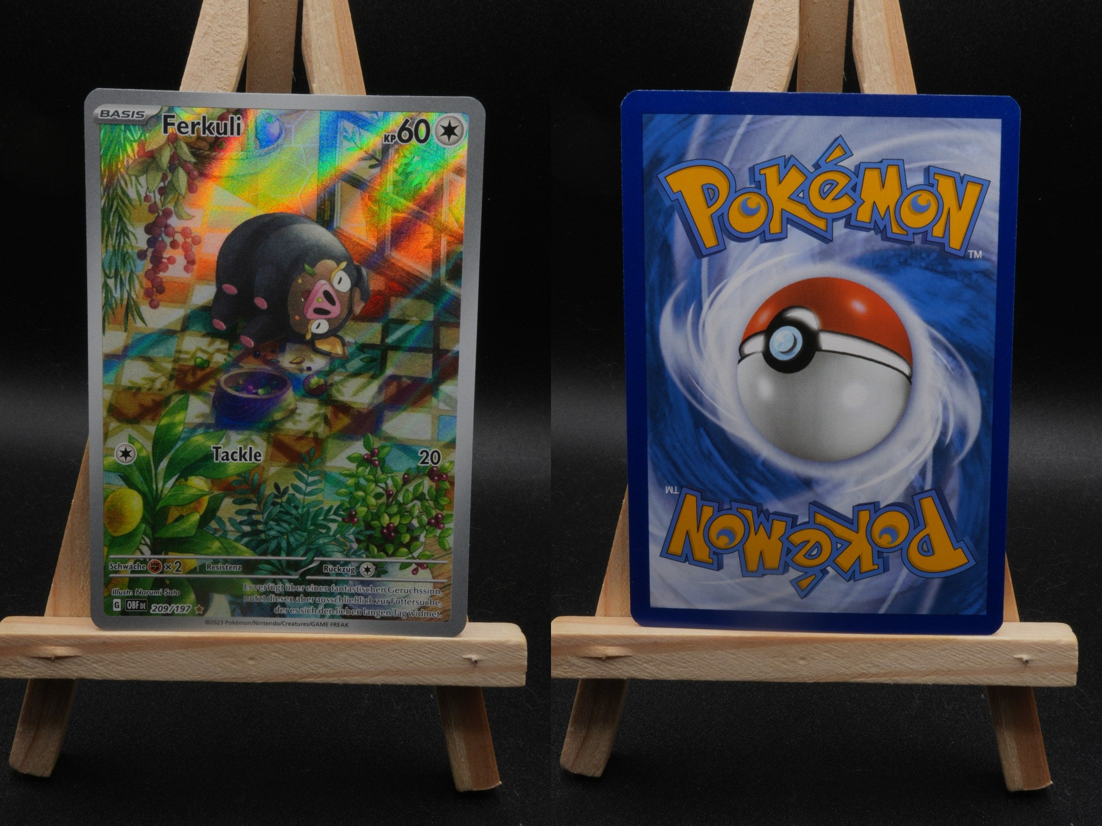 Ferkuli OBF 209 Obsidianflammen Pokémon Karte Deutsch Near Mint