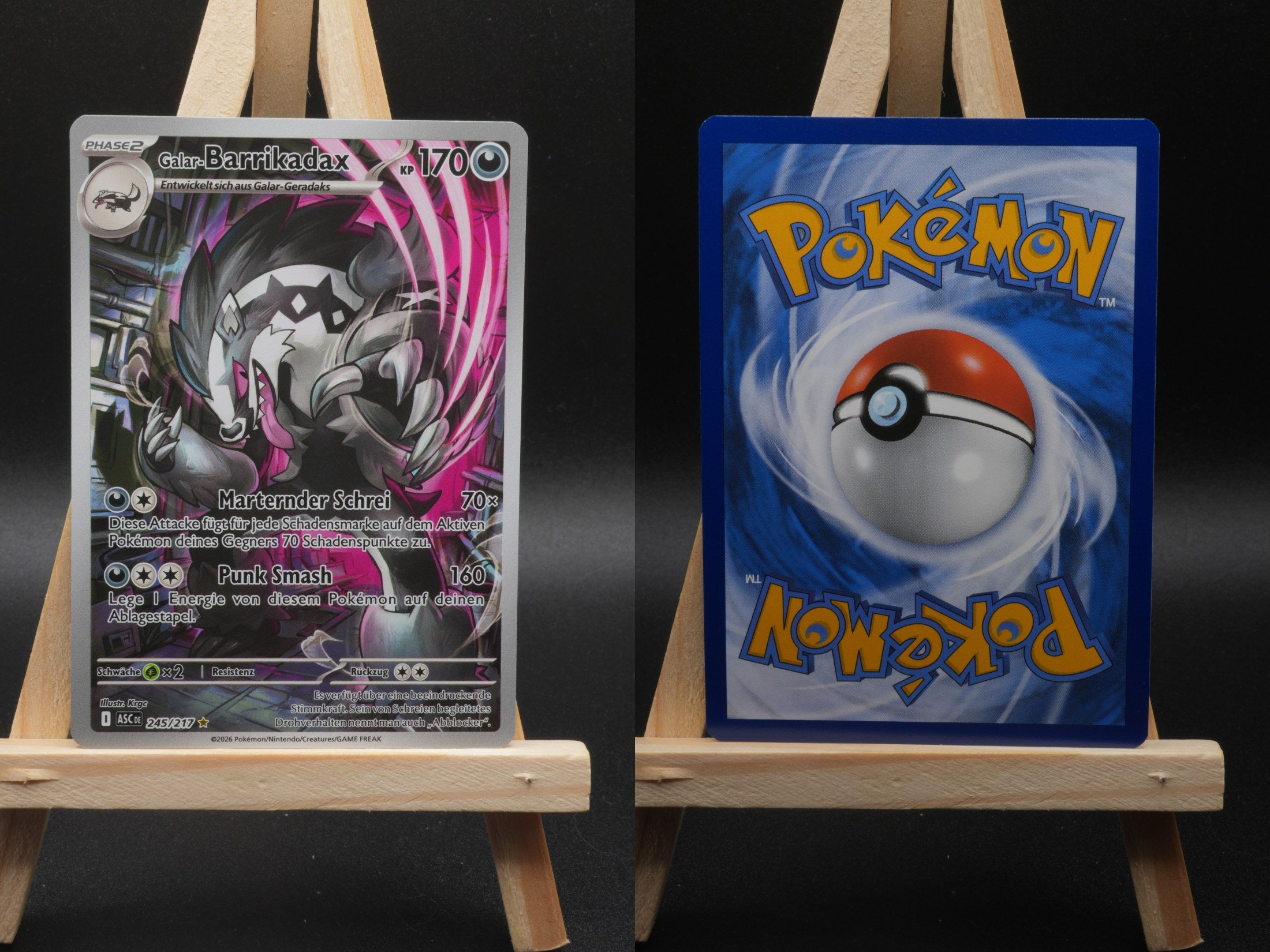 Galar-Barrikadax ASC 245 Erhabene Helden Pokémon Karte Deutsch Near Mint