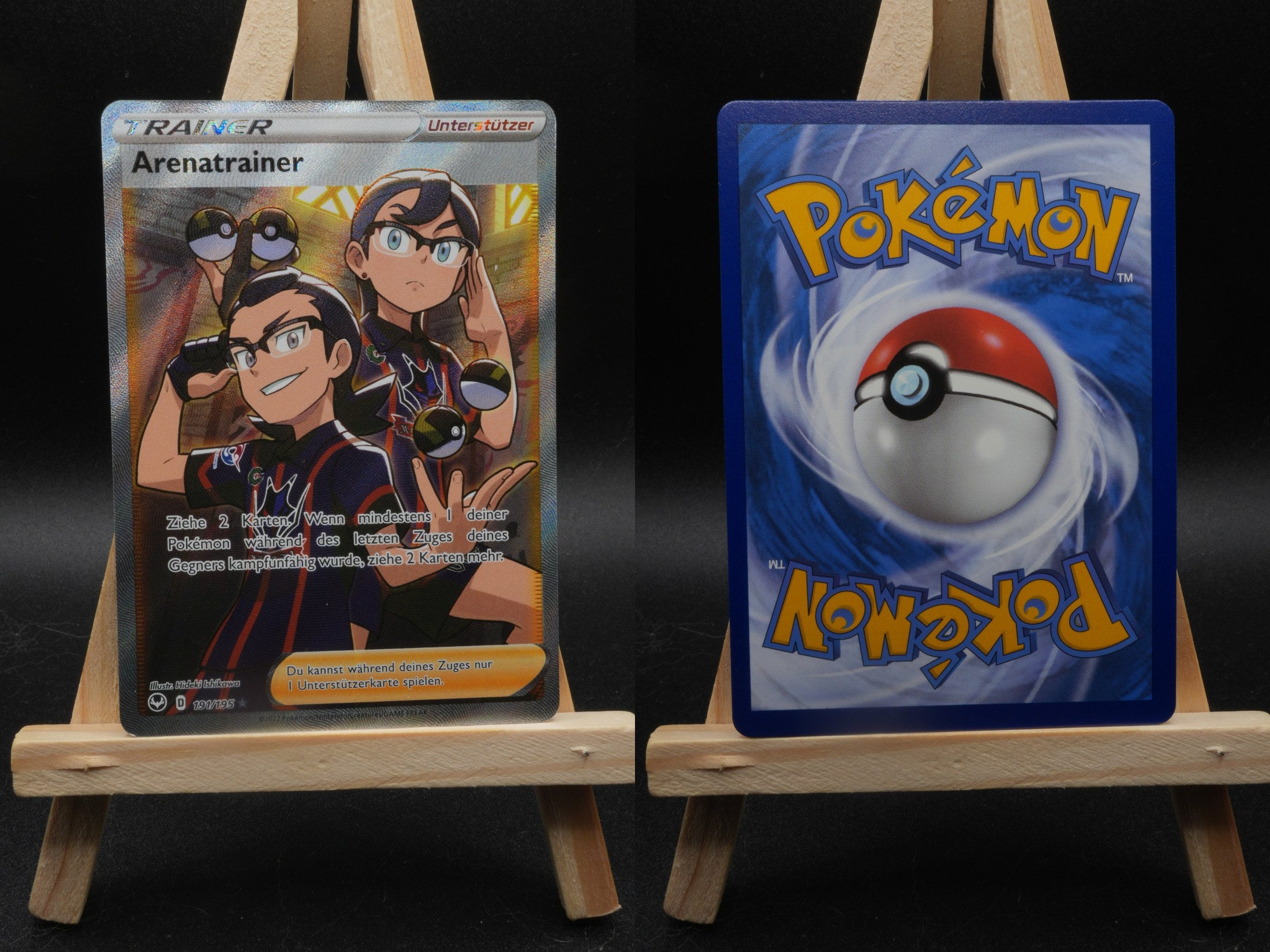 Arenatrainer SIT 191 Silberne Sturmwinde Pokémon Karte Deutsch Near Mint