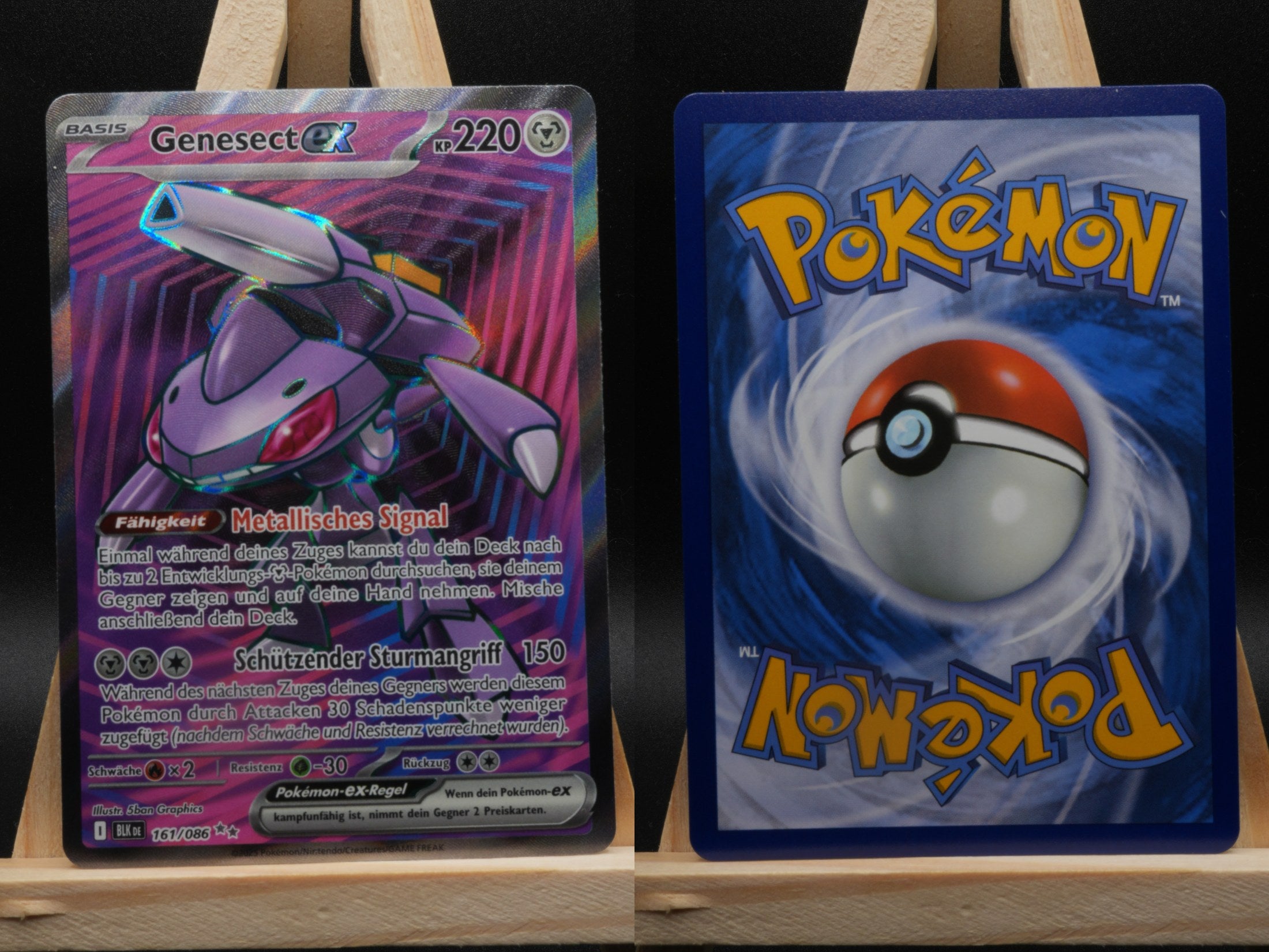 Genesect ex BLK 161 Schwarze Blitze Pokémon Karte Deutsch Near Mint