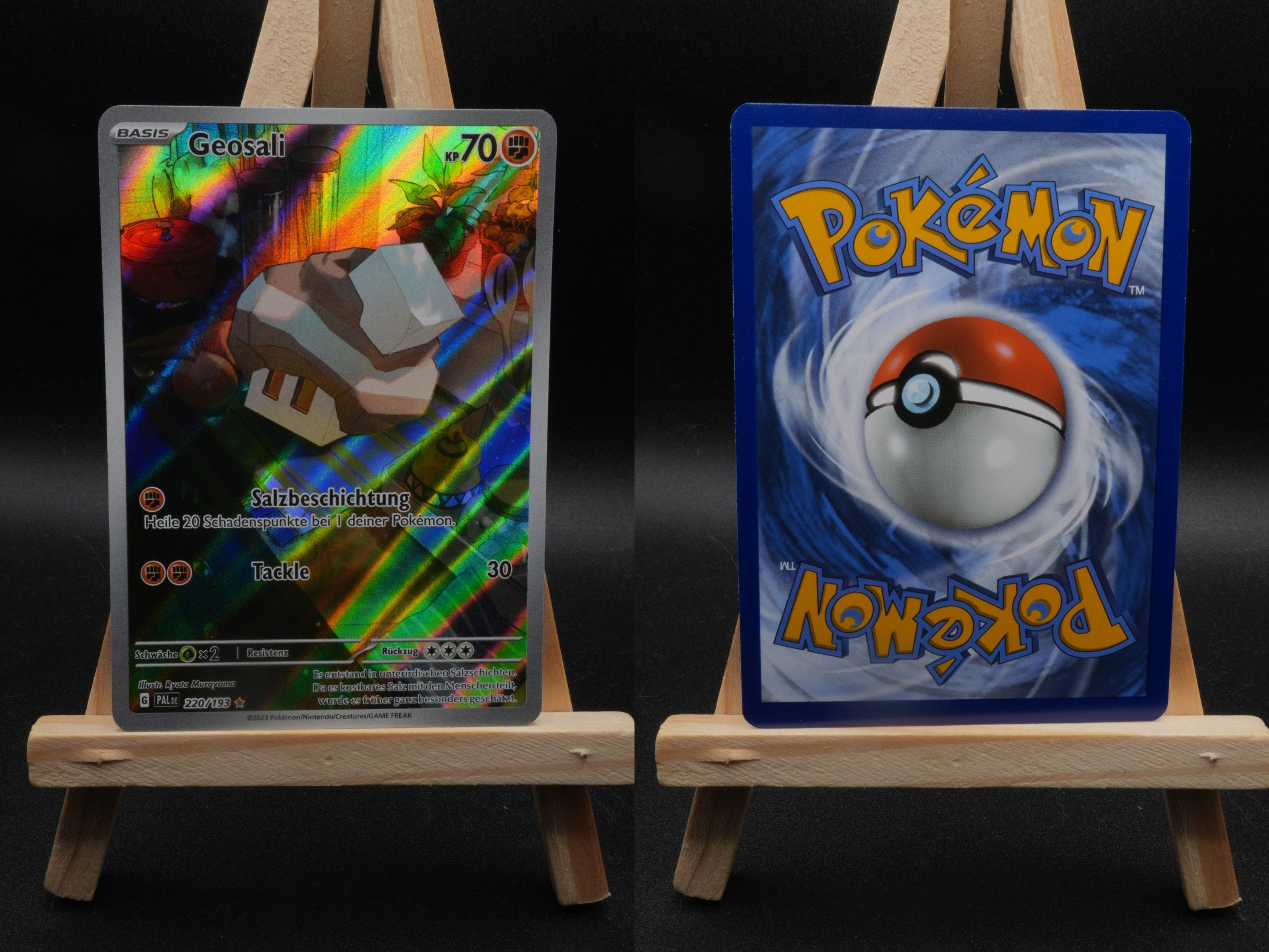 Geosali PAL 220 Entwicklungen in Paldea Pokémon Karte Deutsch Near Mint