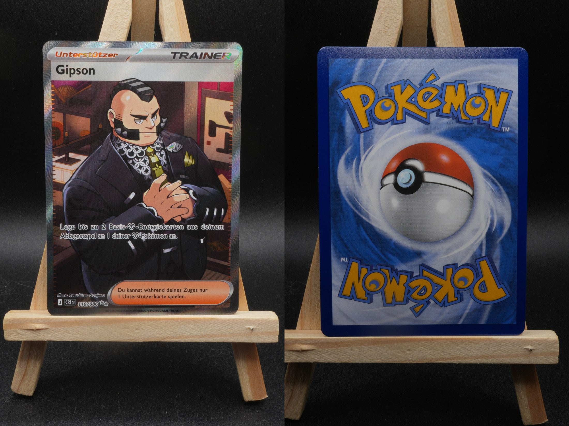 Gipson CRI 110 Wachsendes Chaos Pokémon Karte Deutsch Near Mint
