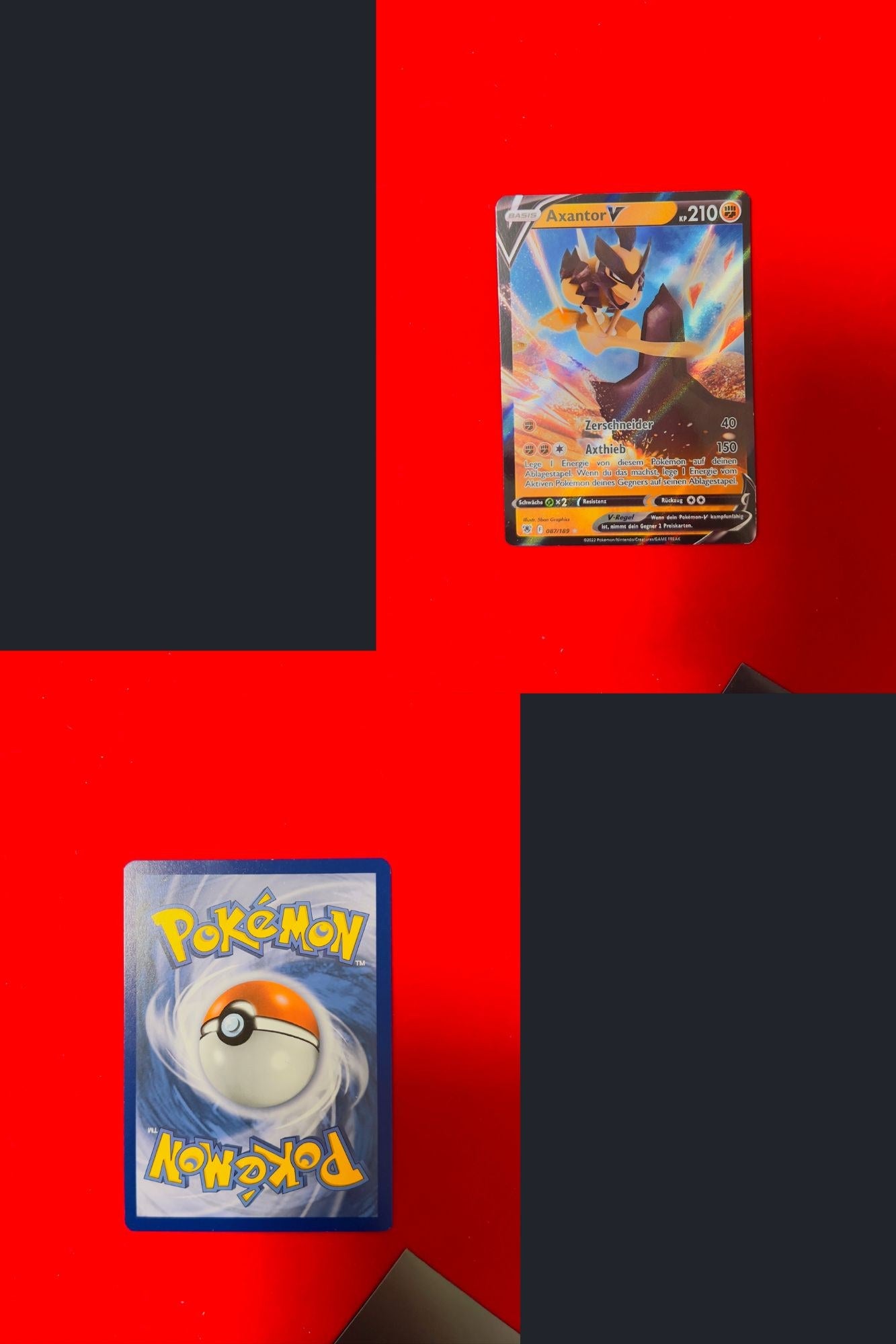 Axantor V ASR 087 Astralglanz Pokémon Karte Deutsch Near Mint