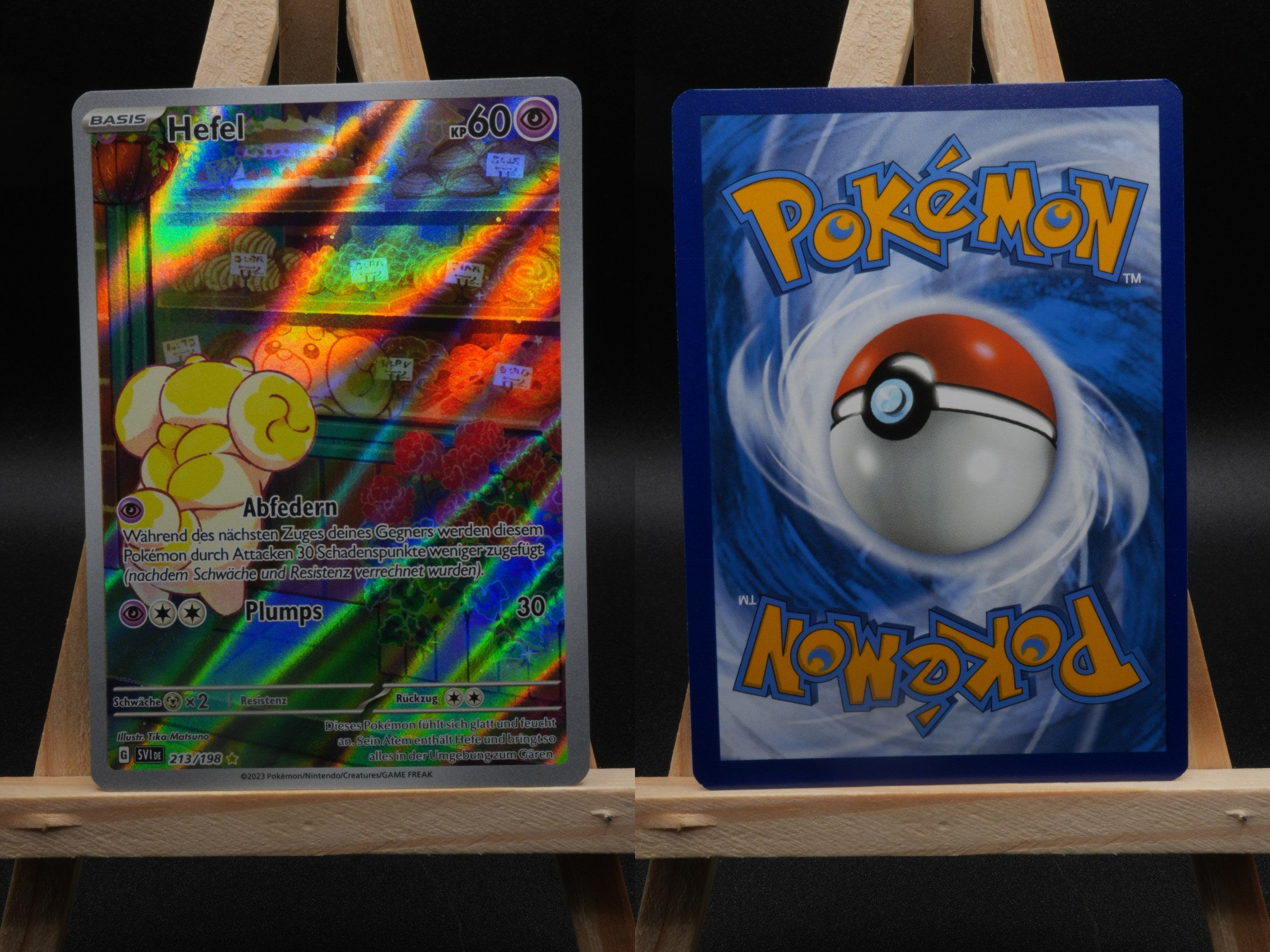 Hefel SVI 213 Karmesin und Purpur Pokémon Karte Deutsch Near Mint