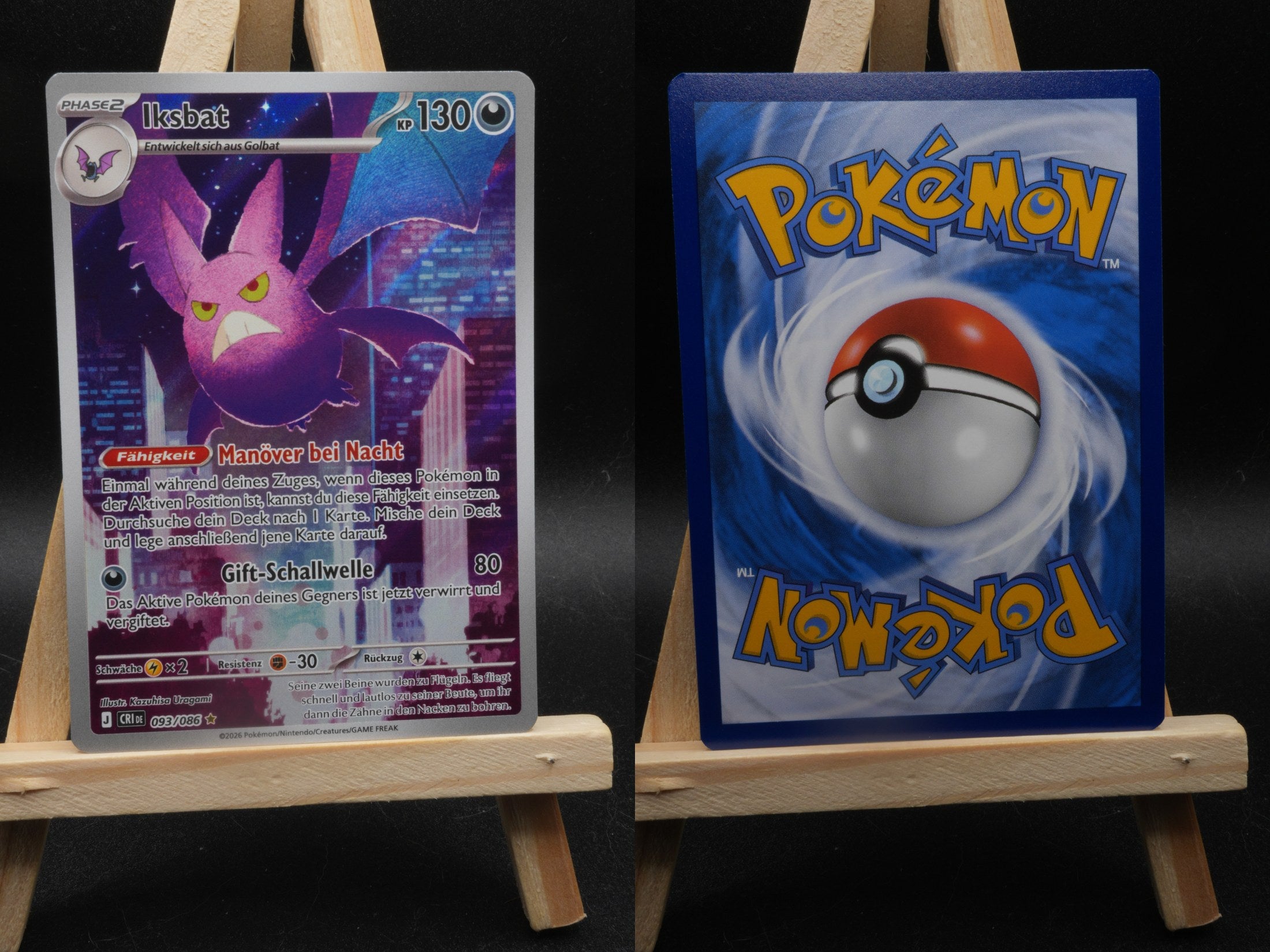 Iksbat CRI 093 Wachsendes Chaos Pokémon Karte Deutsch Near Mint