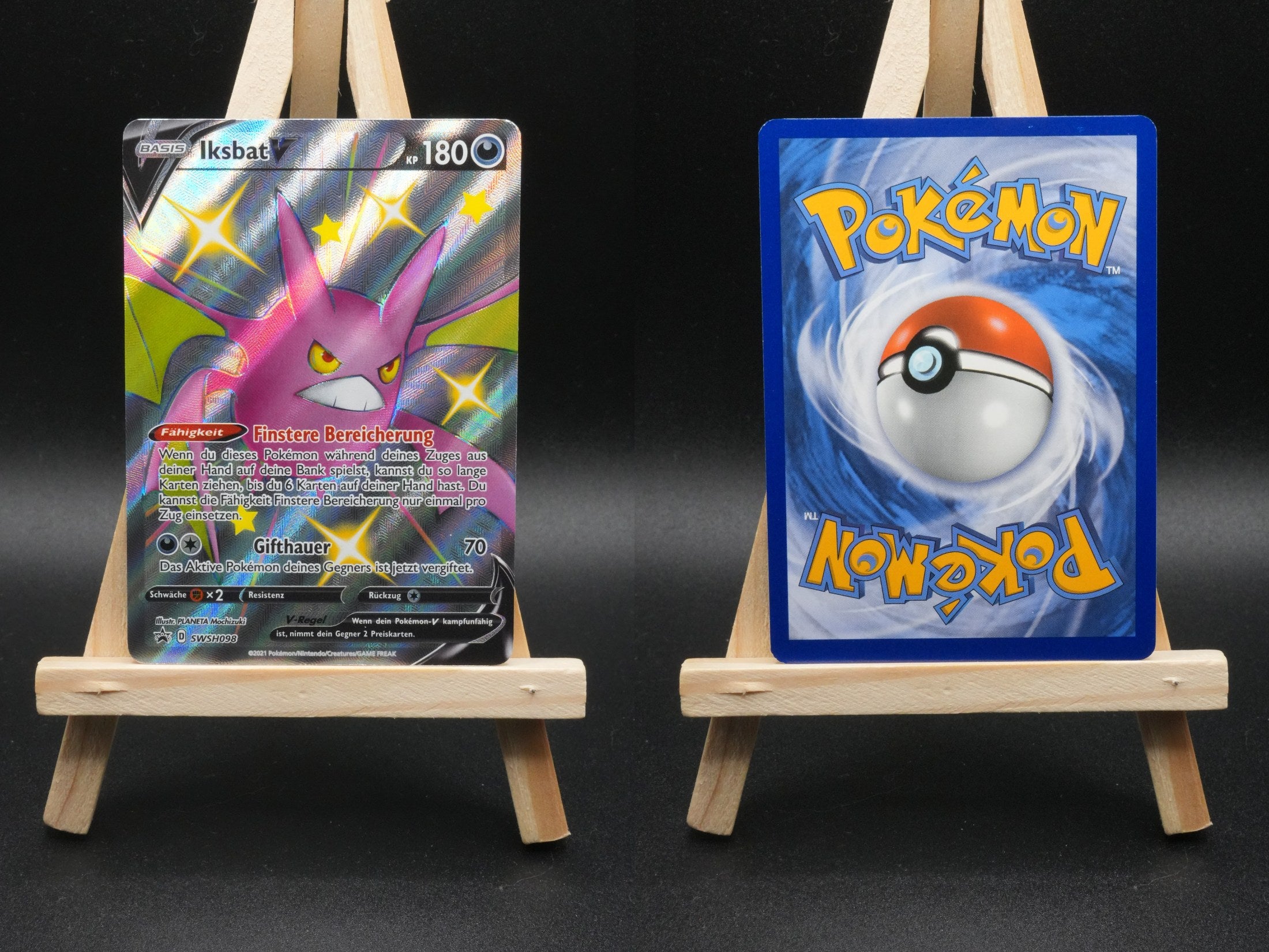 Iksbat V SWSH 098 SWSH Black Star Promo Pokémon Karte Deutsch Near Mint