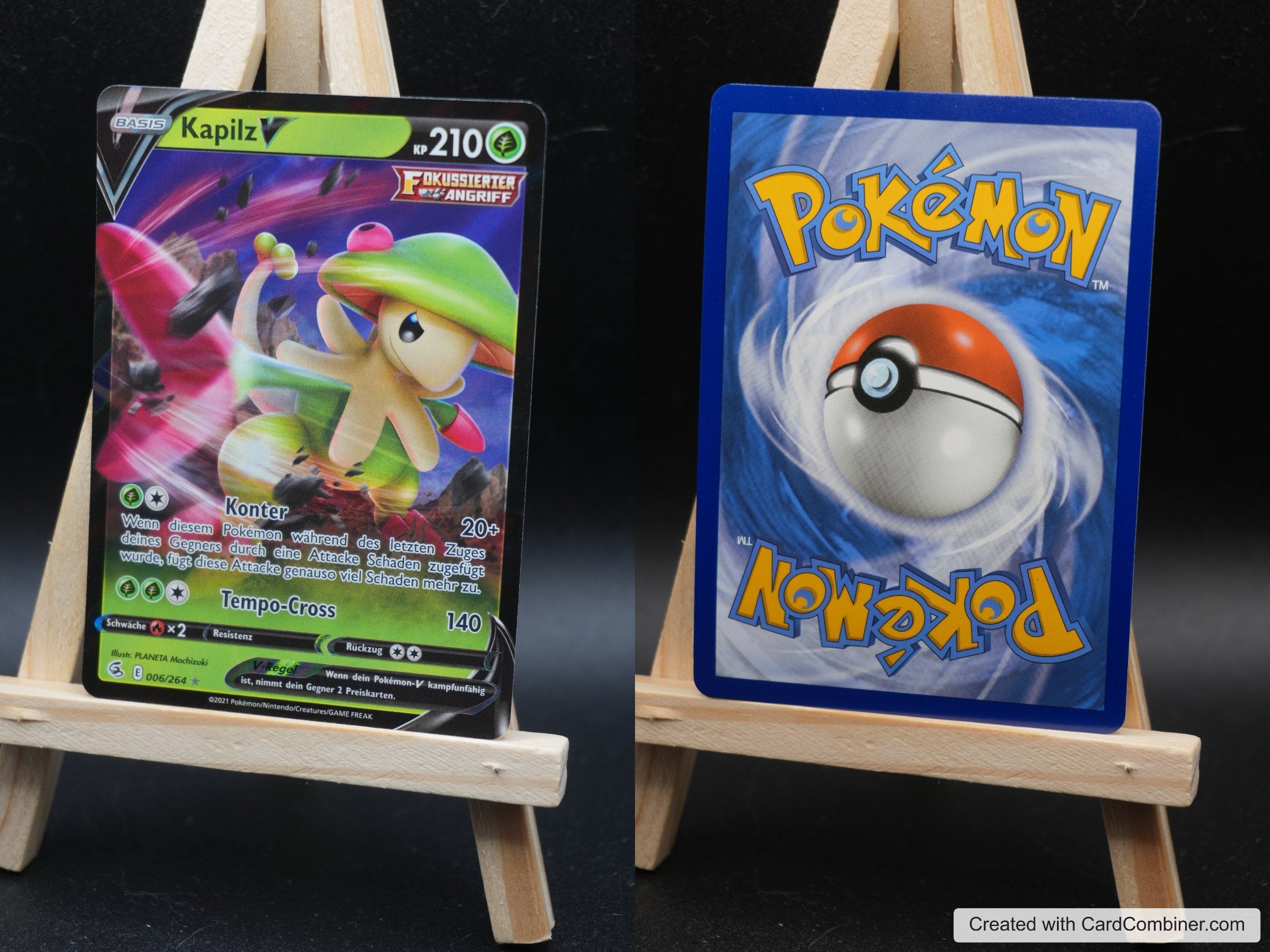 Kapilz V FST 006 Fusionsangriff Pokémon Karte Deutsch Near Mint