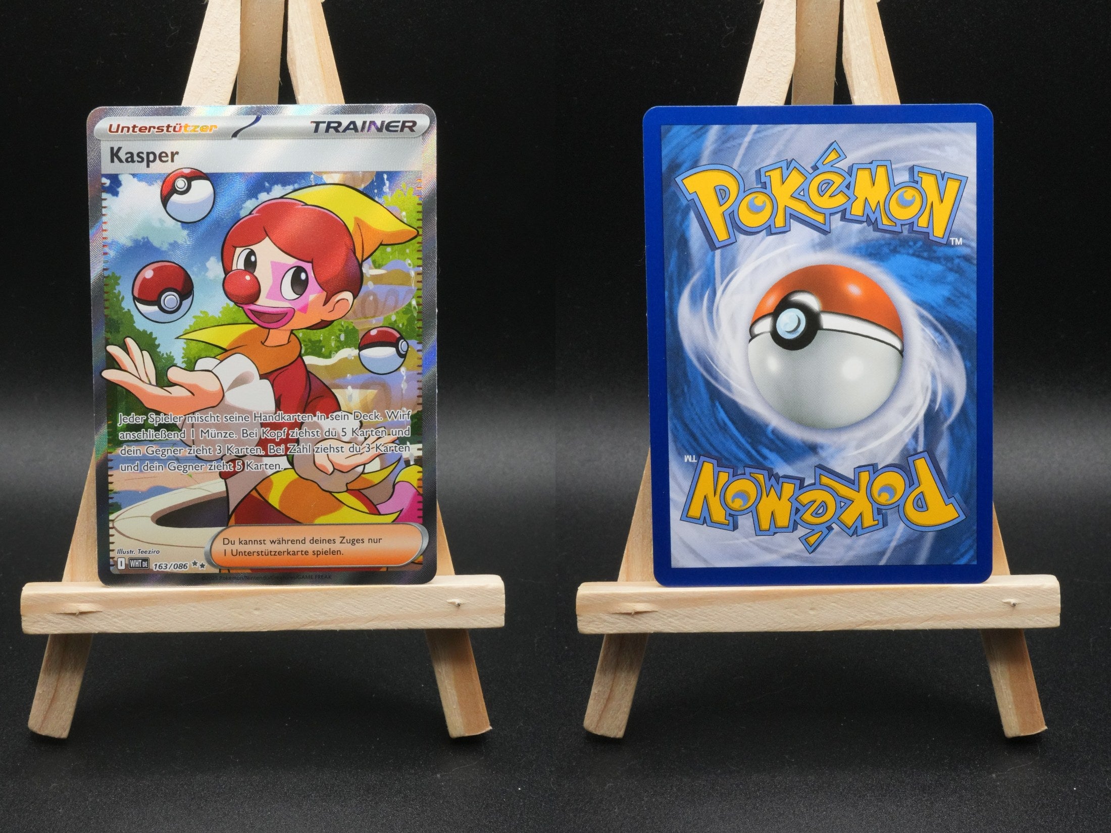 Kasper WHT 163 Weiße Flammen Pokémon Karte Deutsch Near Mint