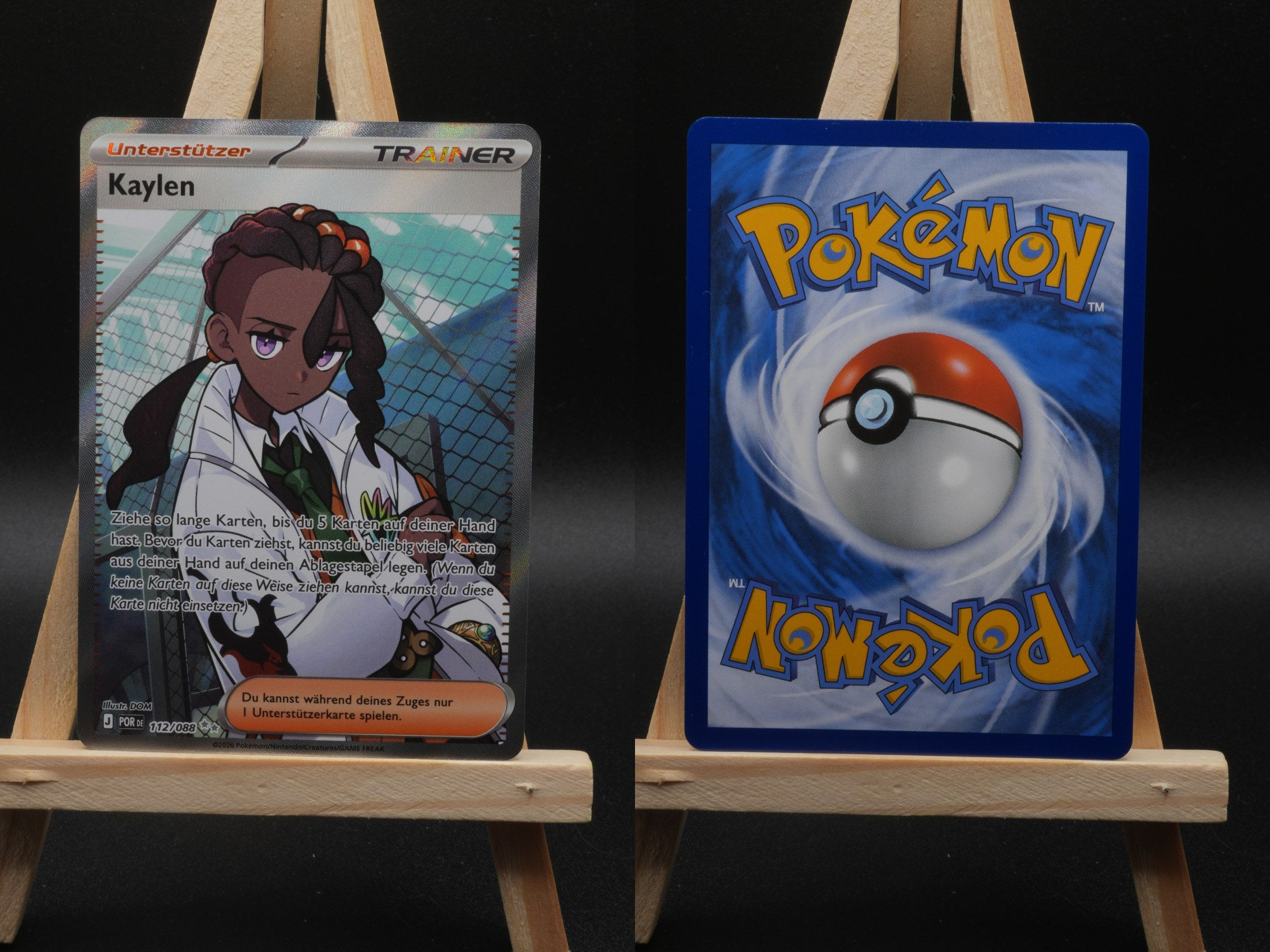 Kaylen POR 112 Optimale Ordnung Pokémon Karte Deutsch Near Mint