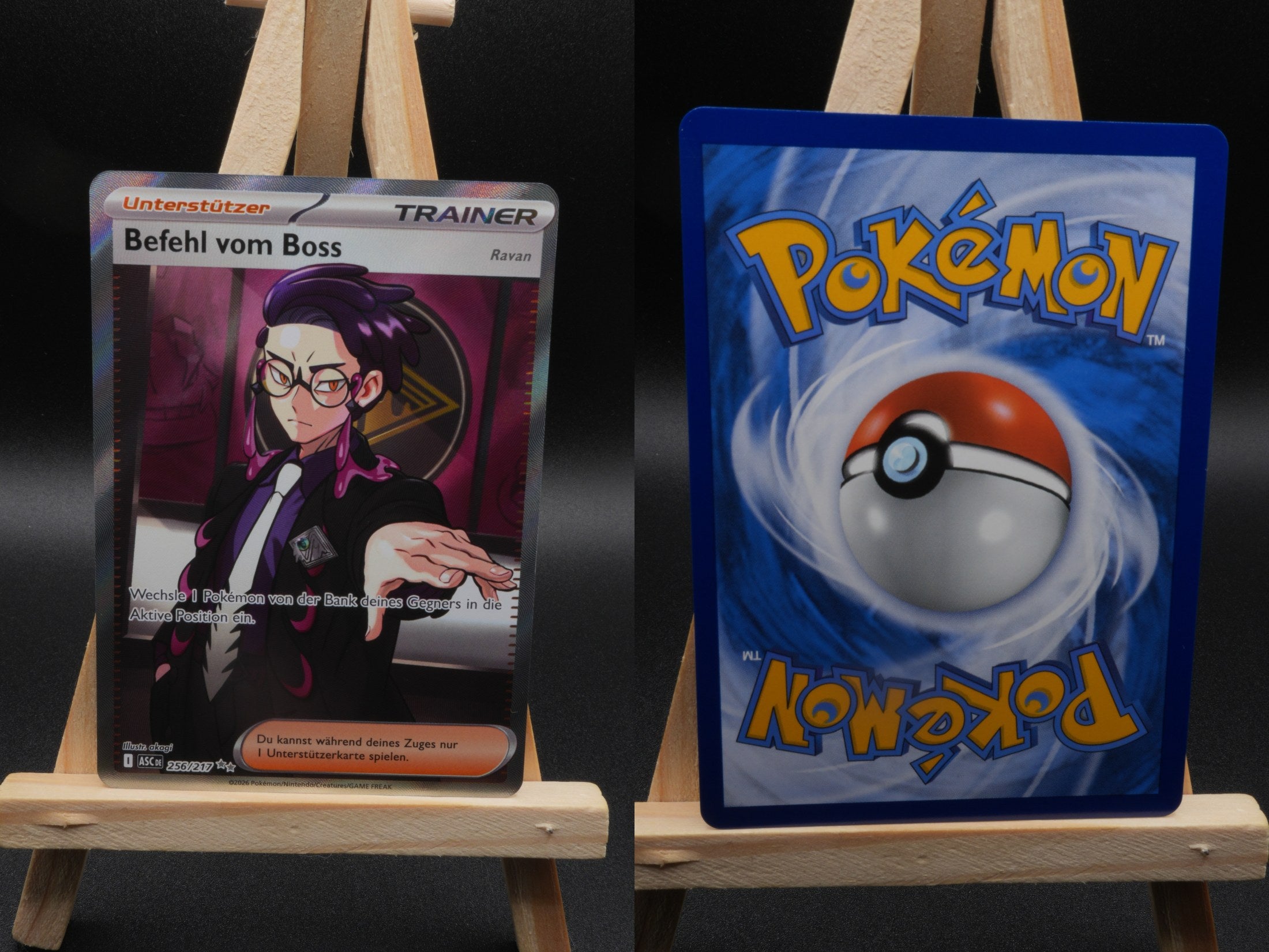 Befehl vom Boss - Ravan ASC 256 Erhabene Helden Pokémon Karte Deutsch Near Mint