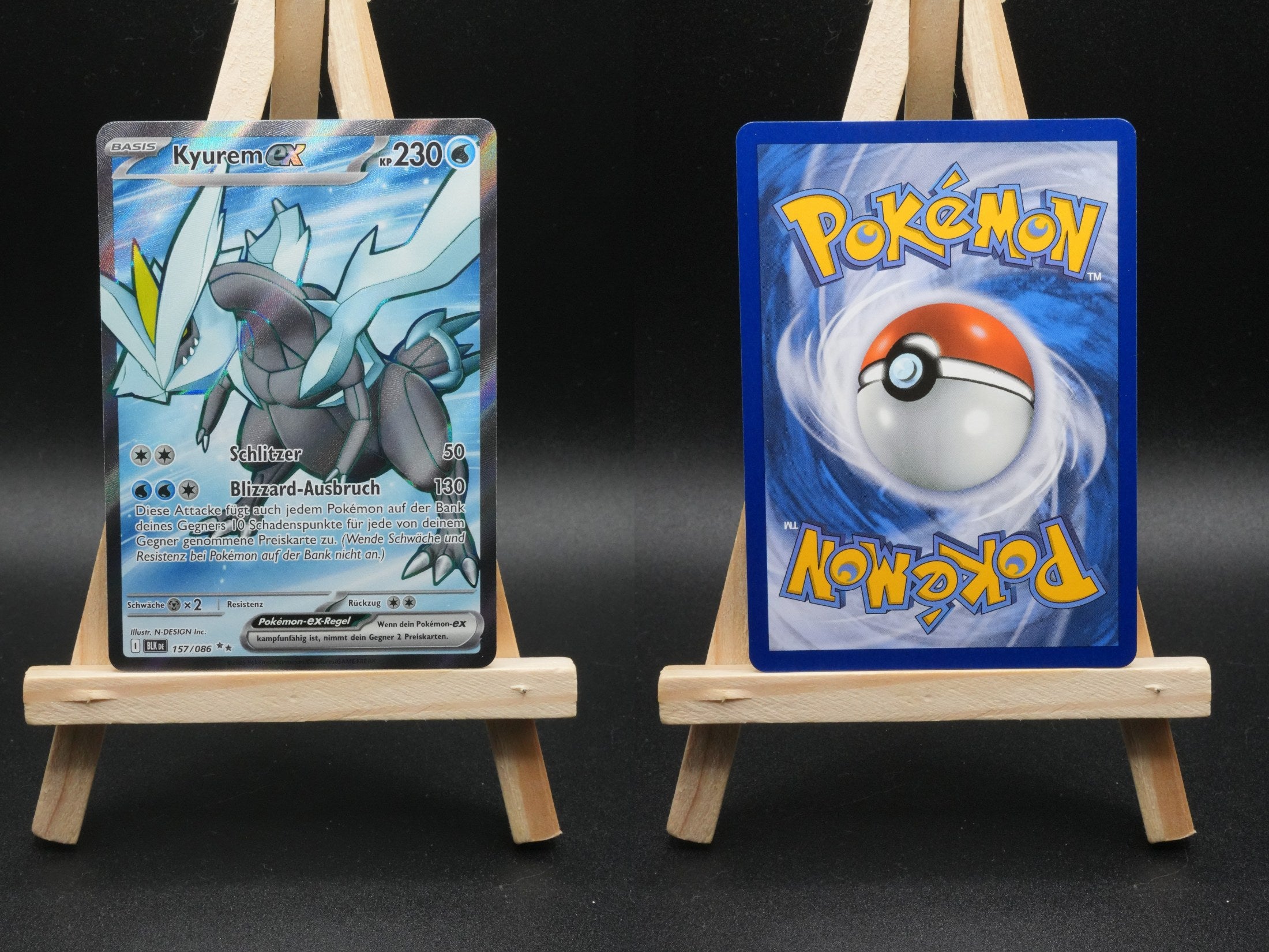 Kyurem ex BLK 157 Schwarze Blitze Pokémon Karte Deutsch Near Mint