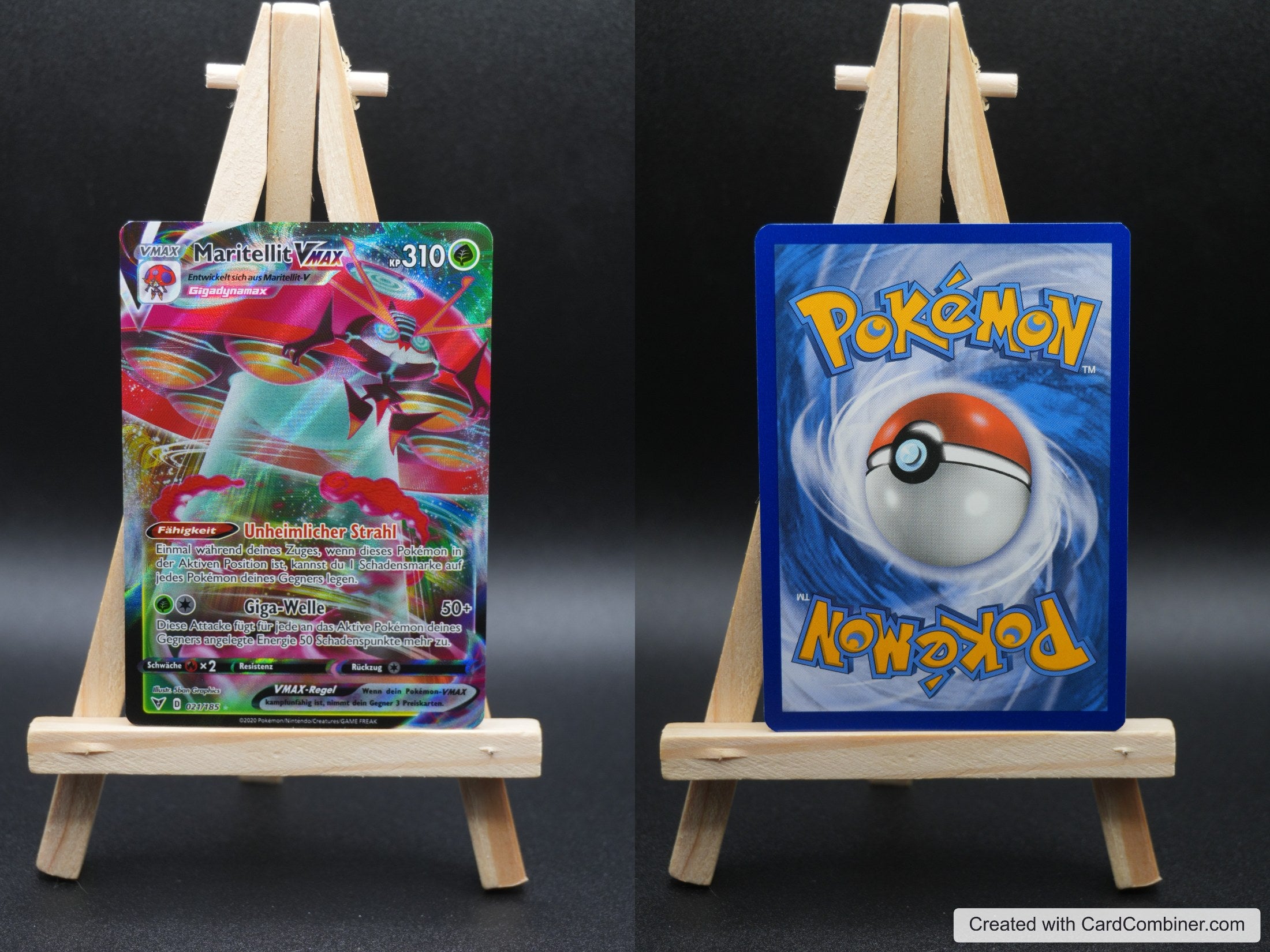 Maritellit VMAX VIV 21 Farbenschock Pokémon Karte Deutsch Near Mint