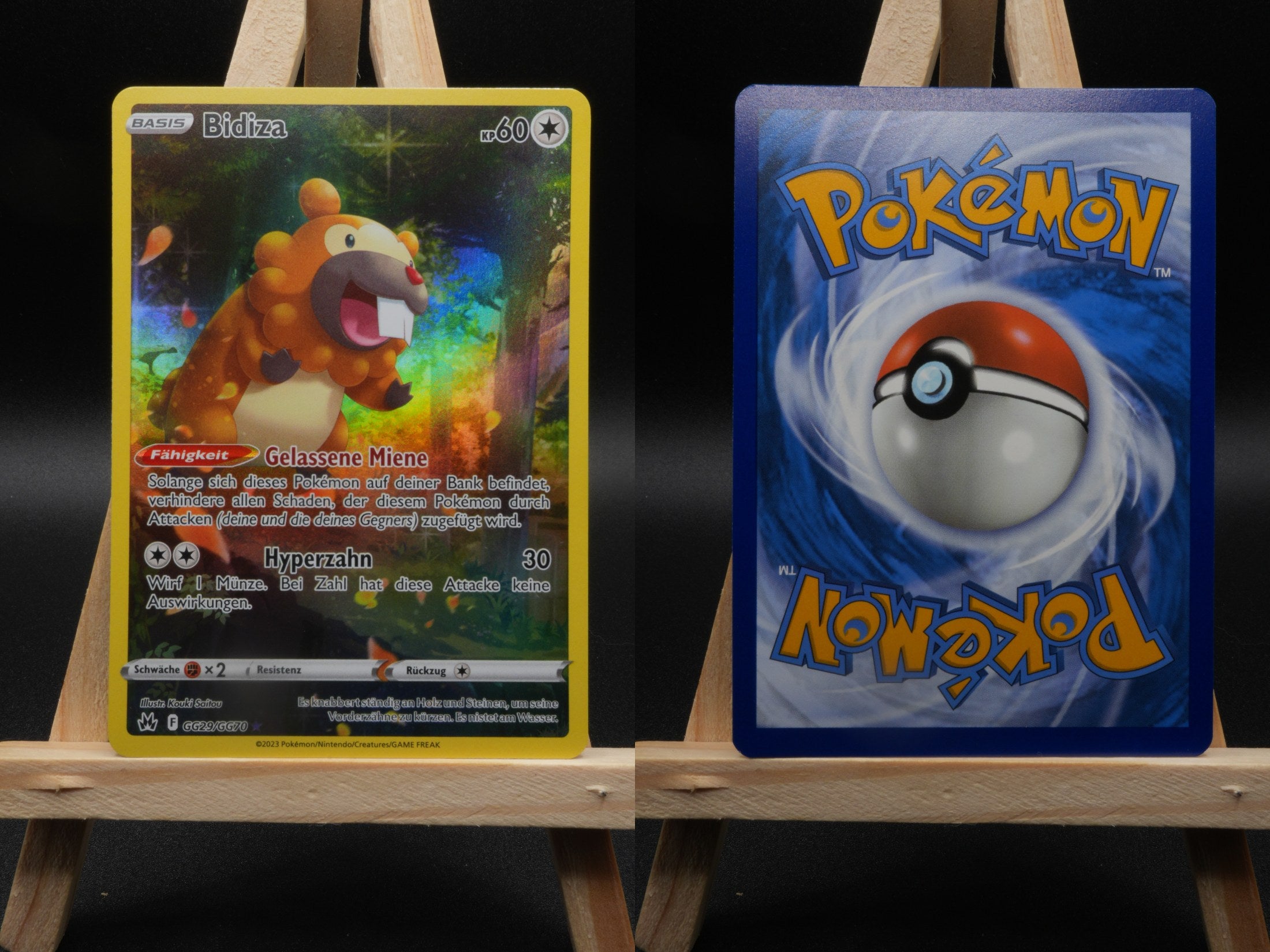 Bidiza CRZ GG29 Zenit der Könige Pokémon Karte Deutsch Near Mint