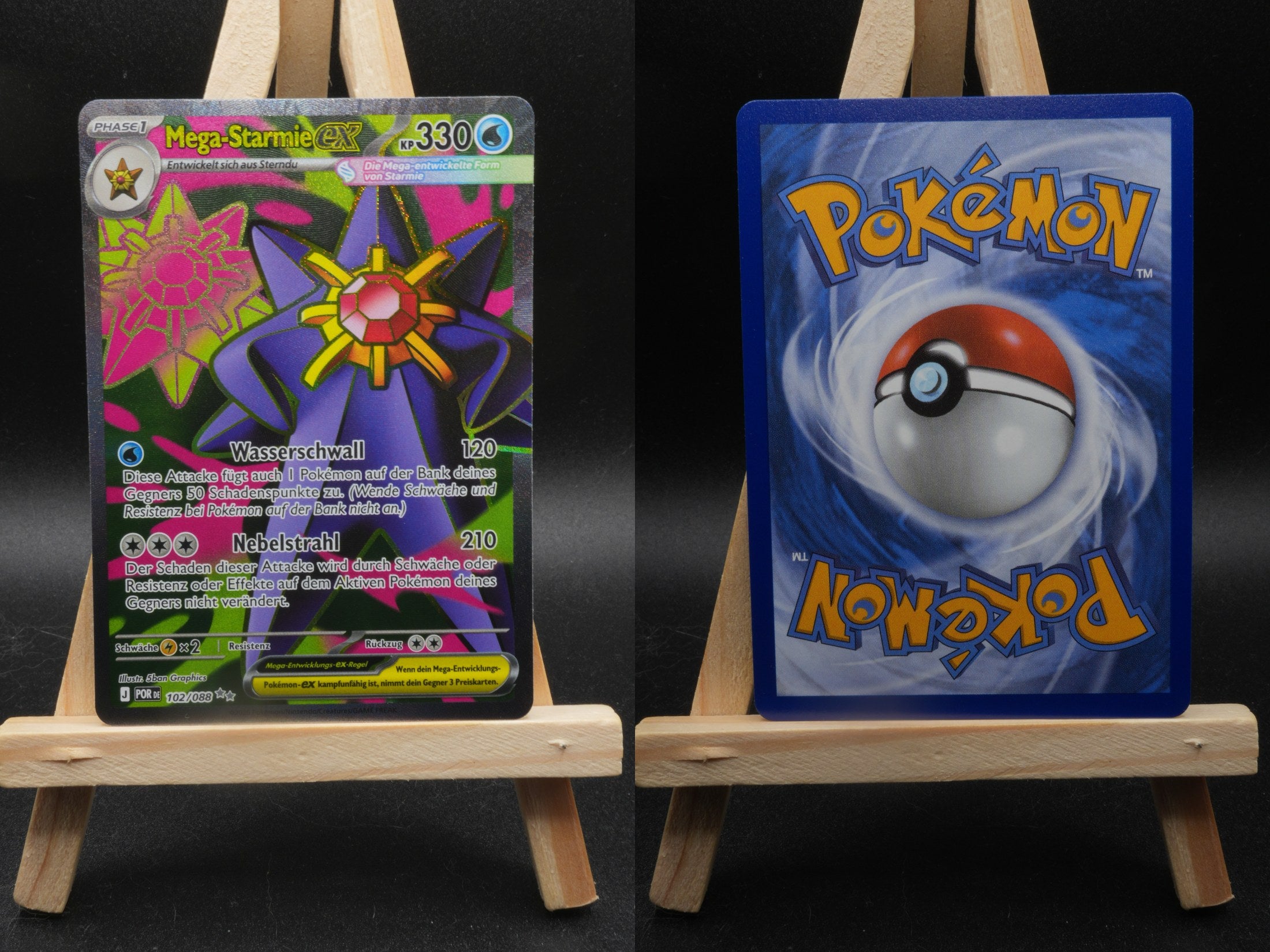 Mega Starmie ex POR 102 Optimale Ordnung Pokémon Karte Deutsch Near Mint