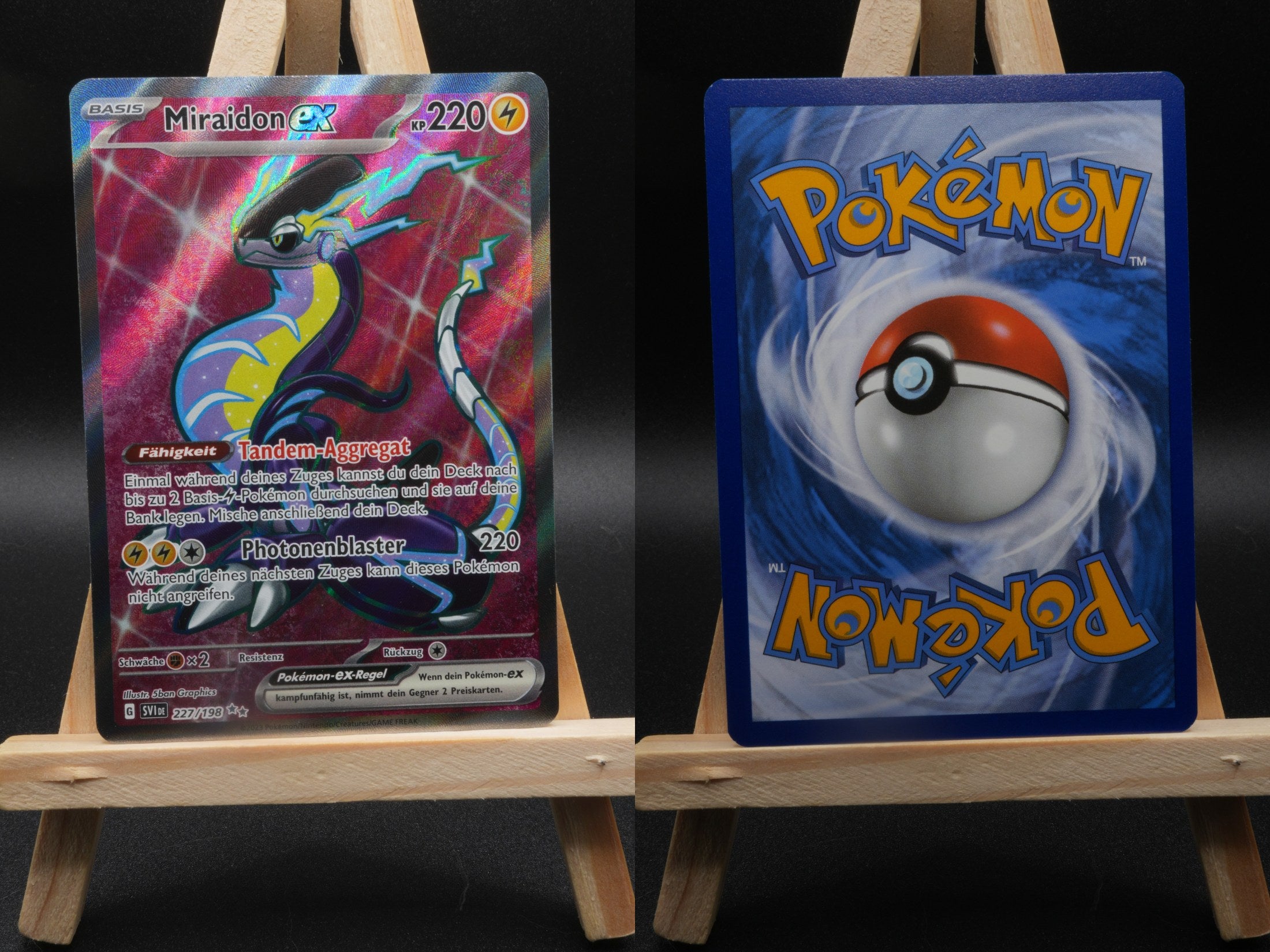 Miraidon ex SVI 227 Karmesin und Purpur Pokémon Karte Deutsch Near Mint