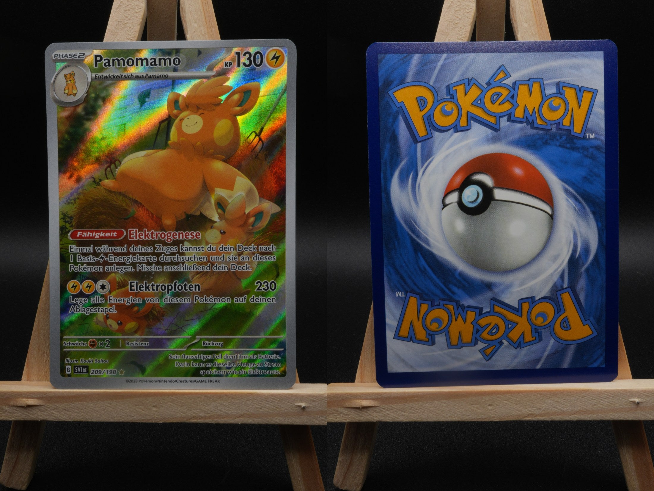 Pamomamo SVI 209 Karmesin und Purpur Pokémon Karte Deutsch Near Mint