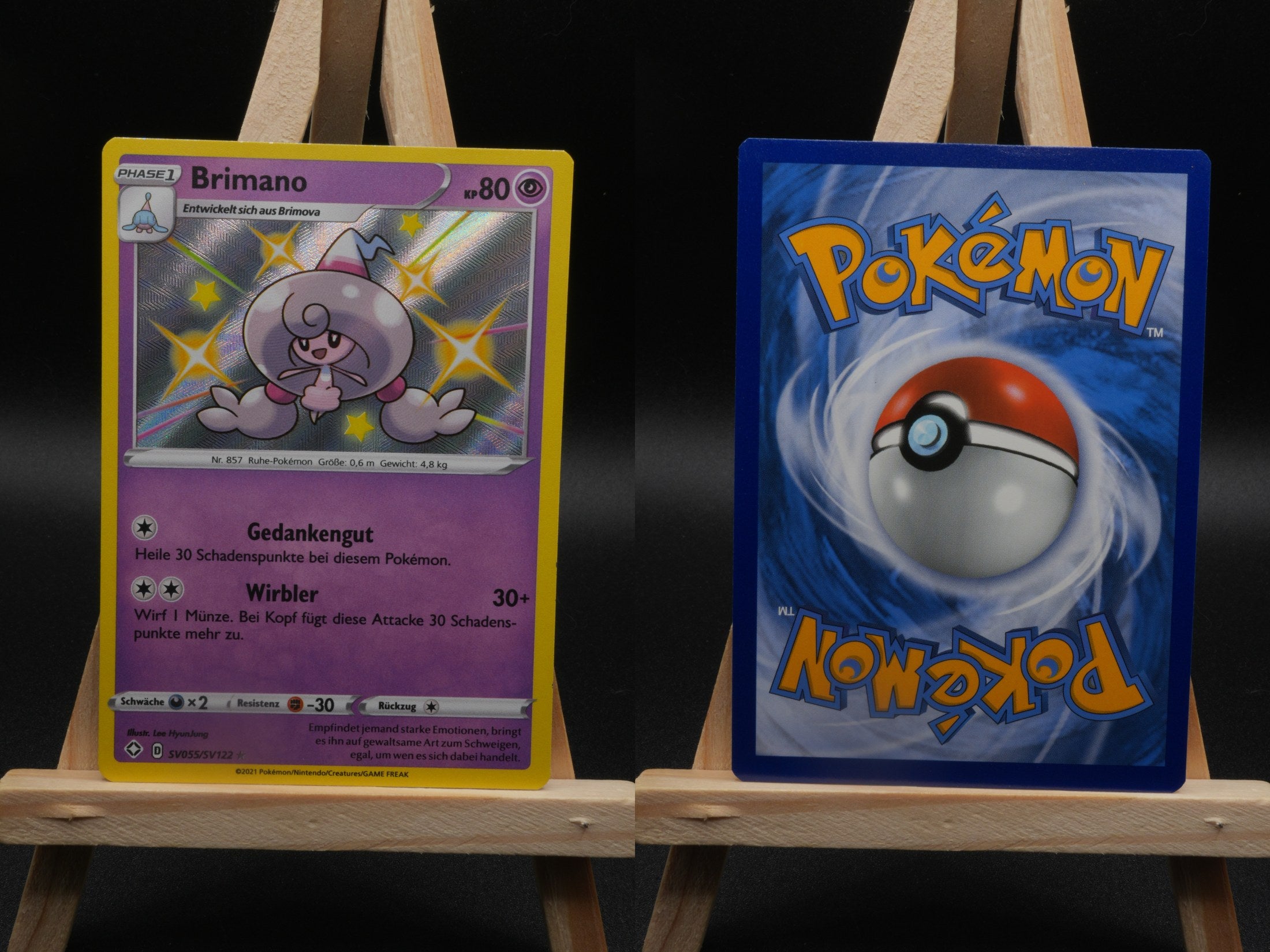 Brimano SHF SV55 Glänzendes Schicksal Pokémon Karte Deutsch Near Mint