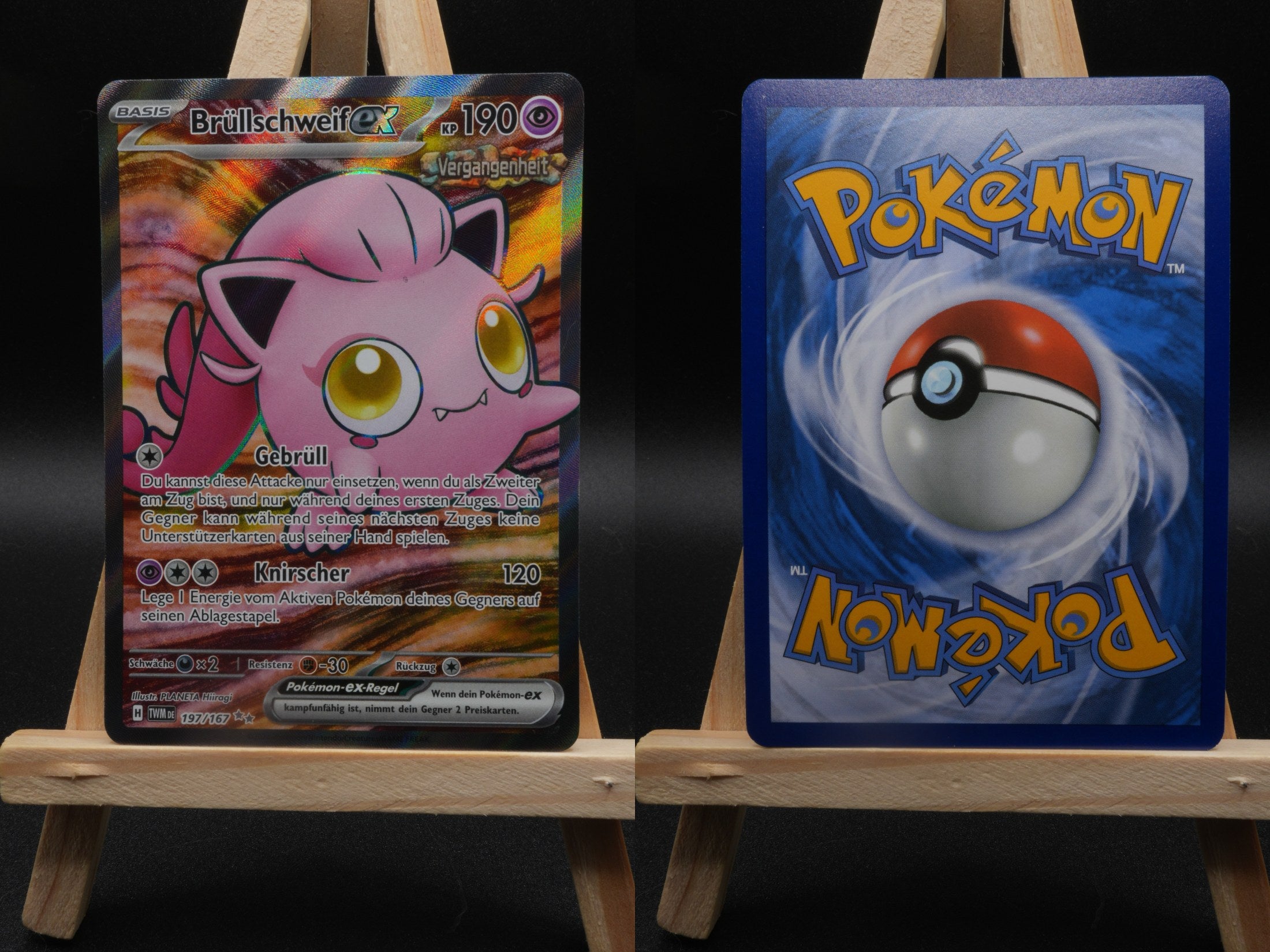 Brüllschweif ex TWM 197 Maskerade im Zwielicht Pokémon Karte Deutsch Near Mint