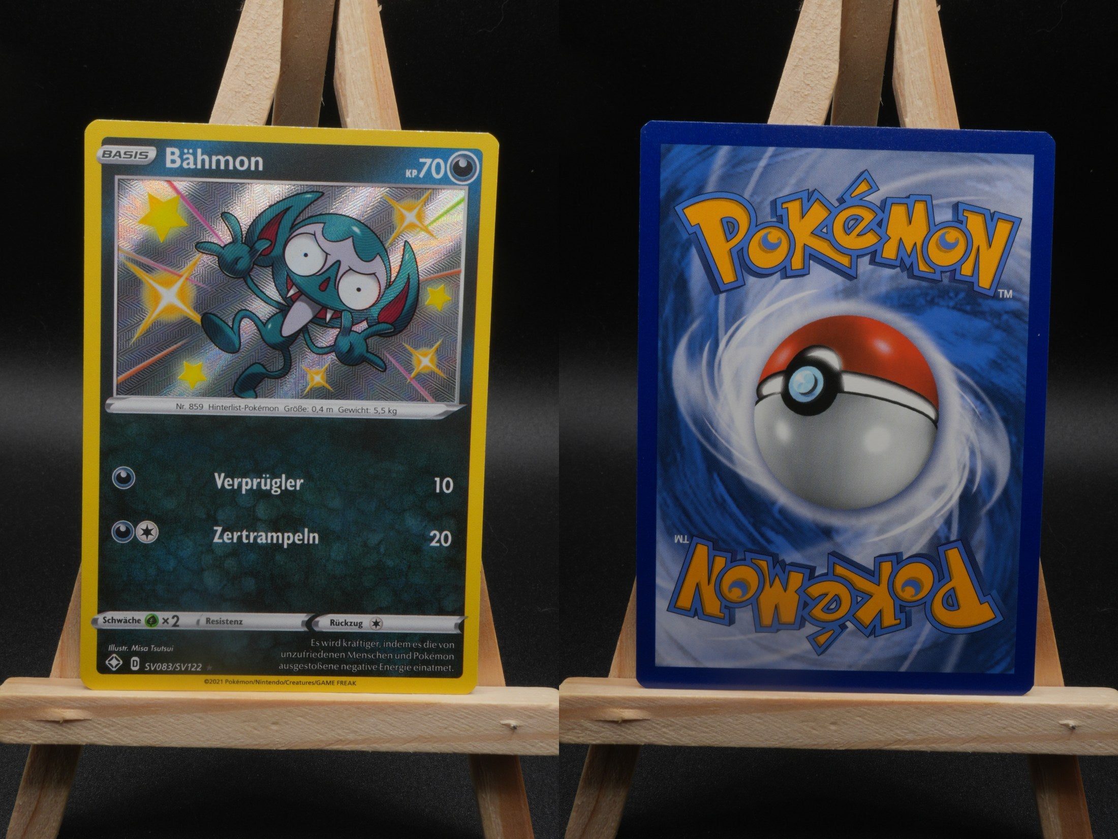 Bähmon SHF SV83 Glänzendes Schicksal Pokémon Karte Deutsch Near Mint