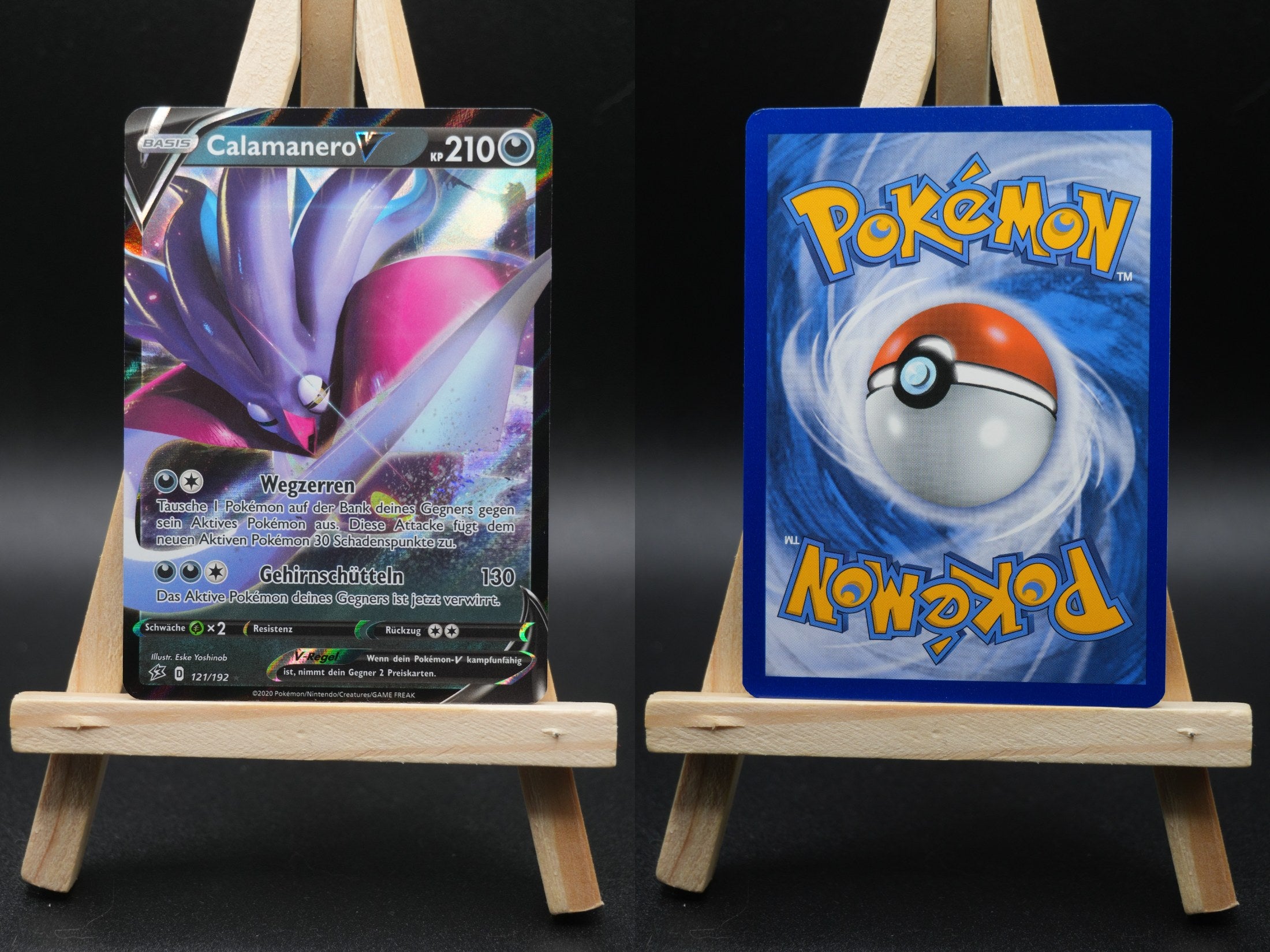 Calamanero V RCL 121 Clash der Rebellen Pokémon Karte Deutsch Near Mint