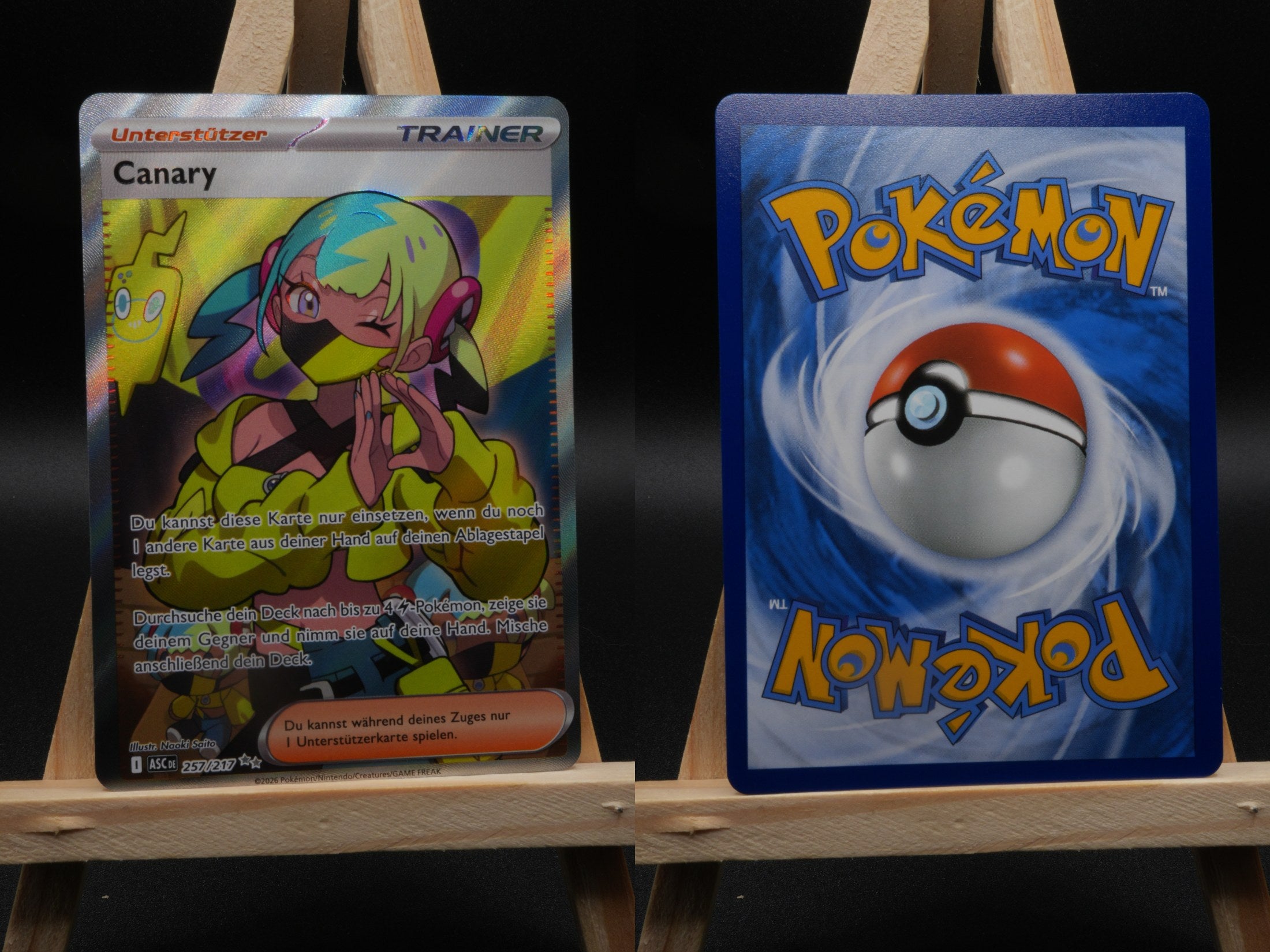 Canary ASC 257 Erhabene Helden Pokémon Karte Deutsch Near Mint