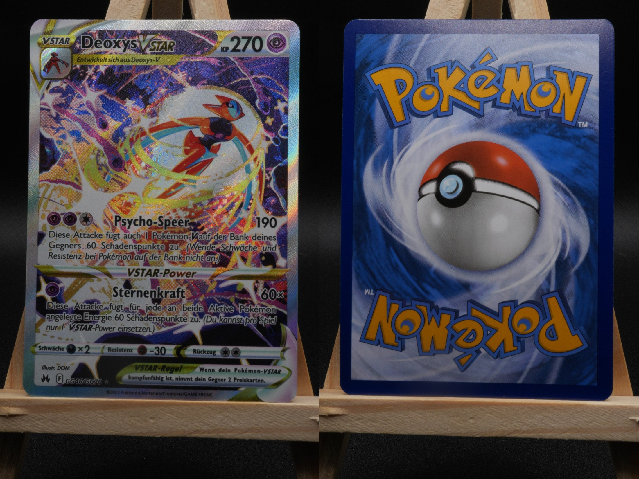 Deoxys VSTAR CRZ GG46 Zenit der Könige Pokémon Karte Deutsch Near Mint