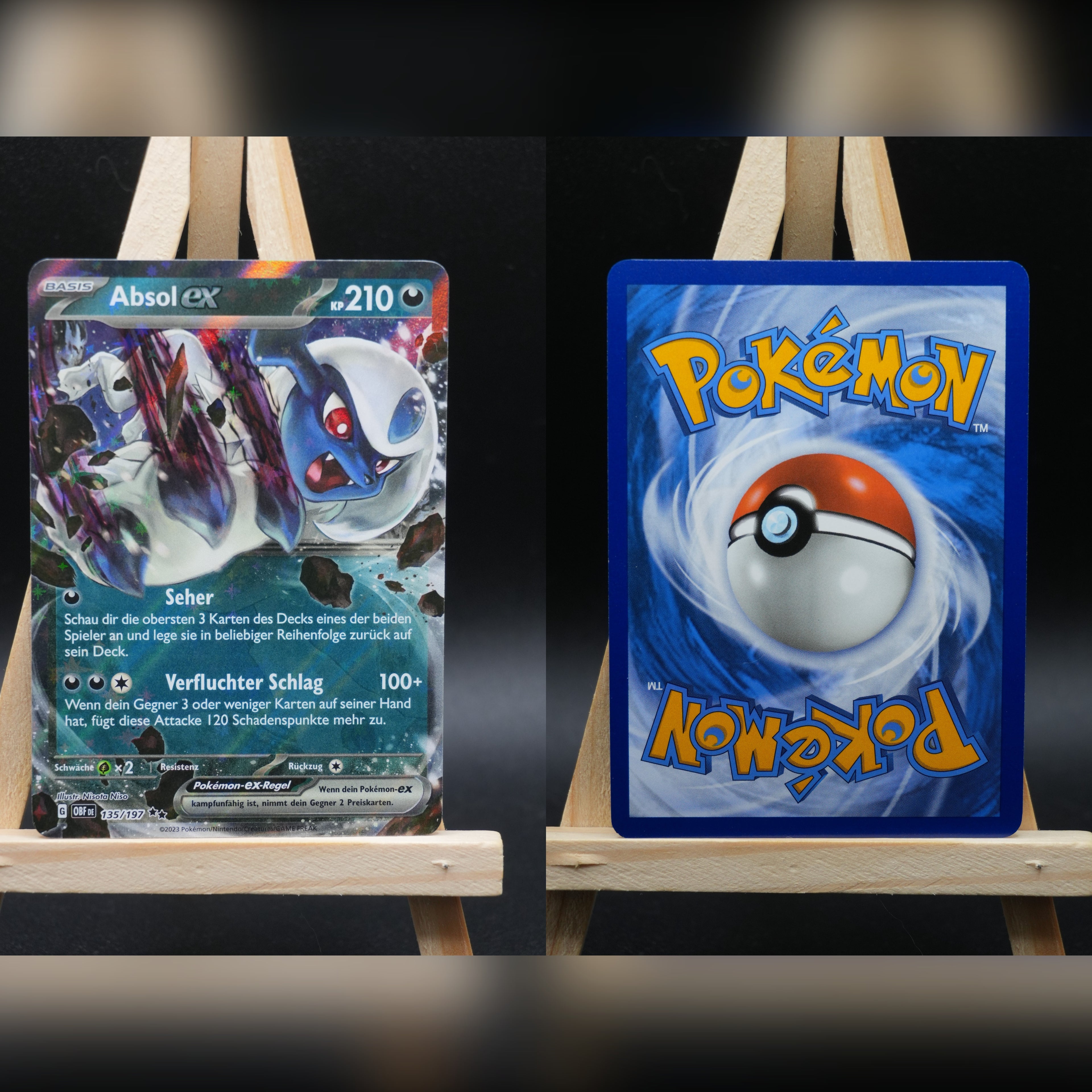 Absol ex OBF 135 Obsidianflammen Pokémon Karte Deutsch Near Mint