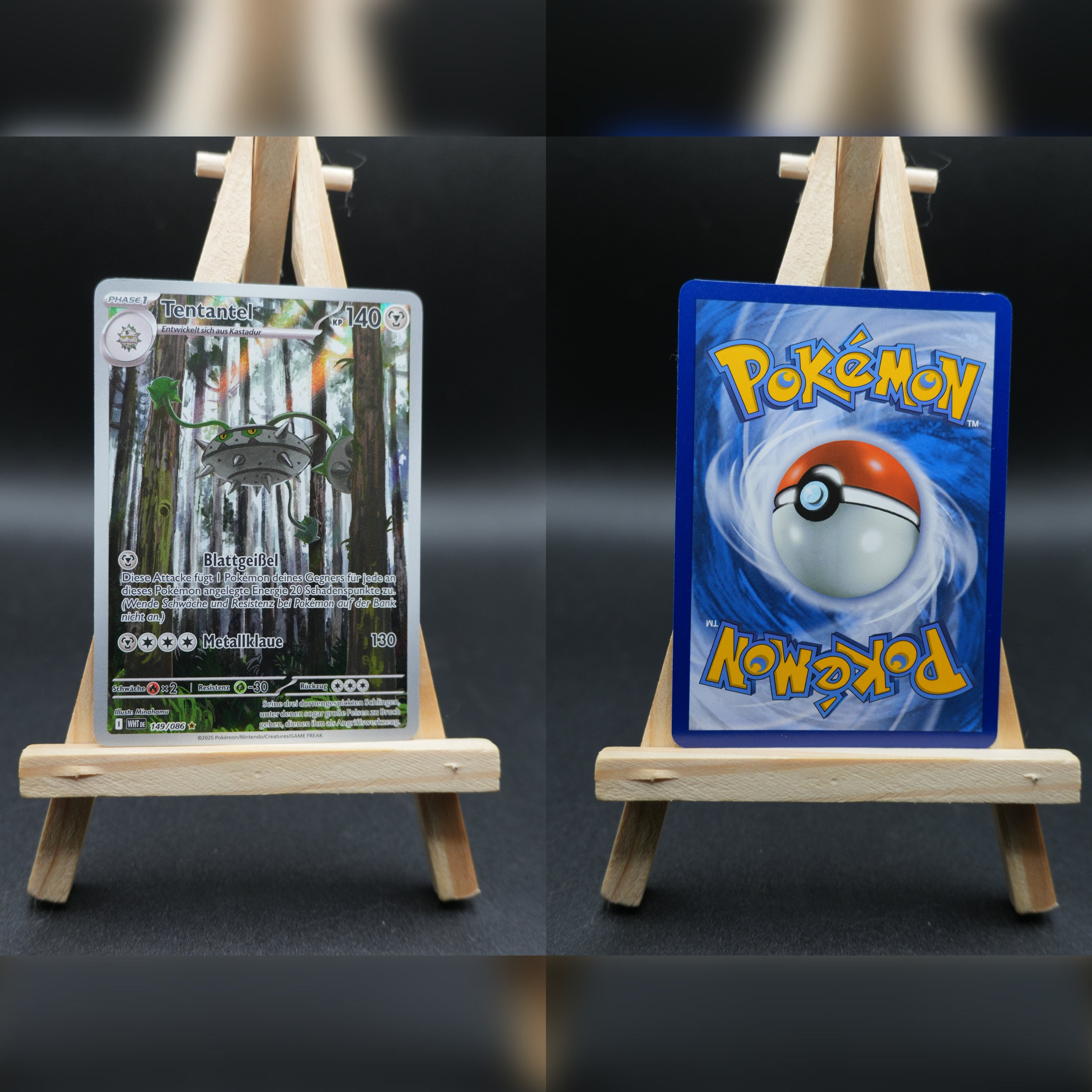 Tentantel WHT 149 Weiße Flammen Pokémon Karte Deutsch Excellent