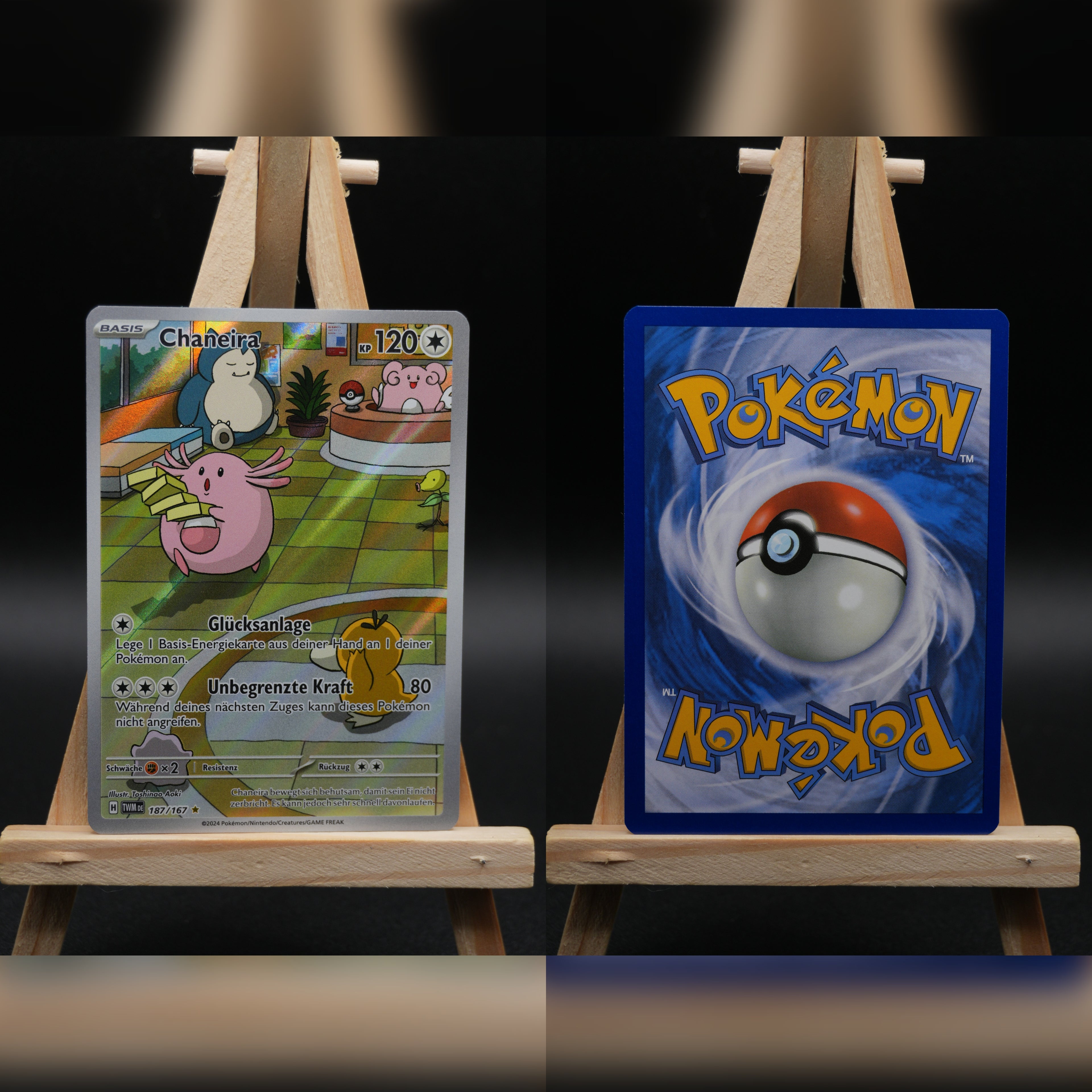 Chaneira TWM 187 Maskerade im Zwielicht Pokémon Karte Deutsch Near Mint
