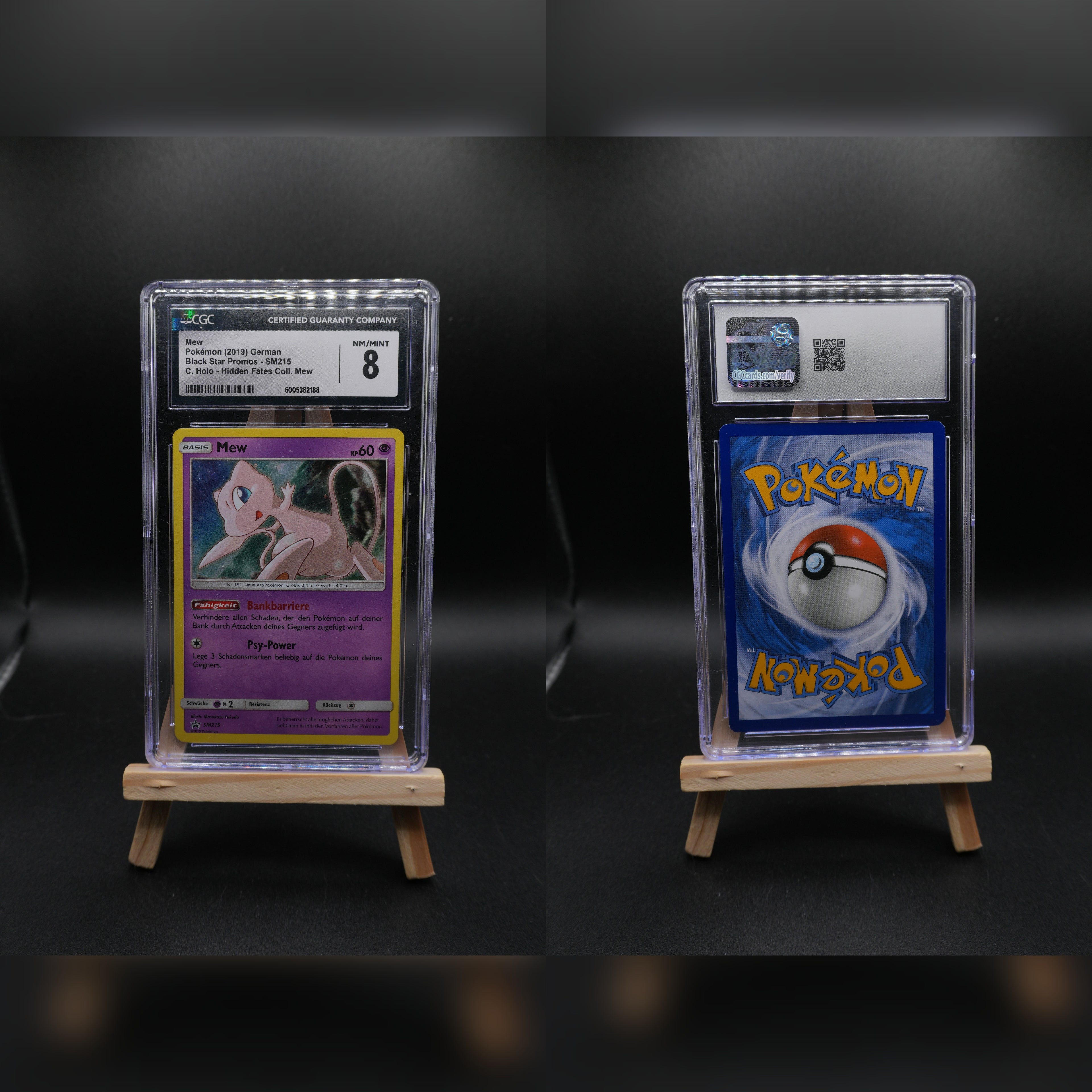 Mew SM 215 SM Black Star Promos CGC 8
