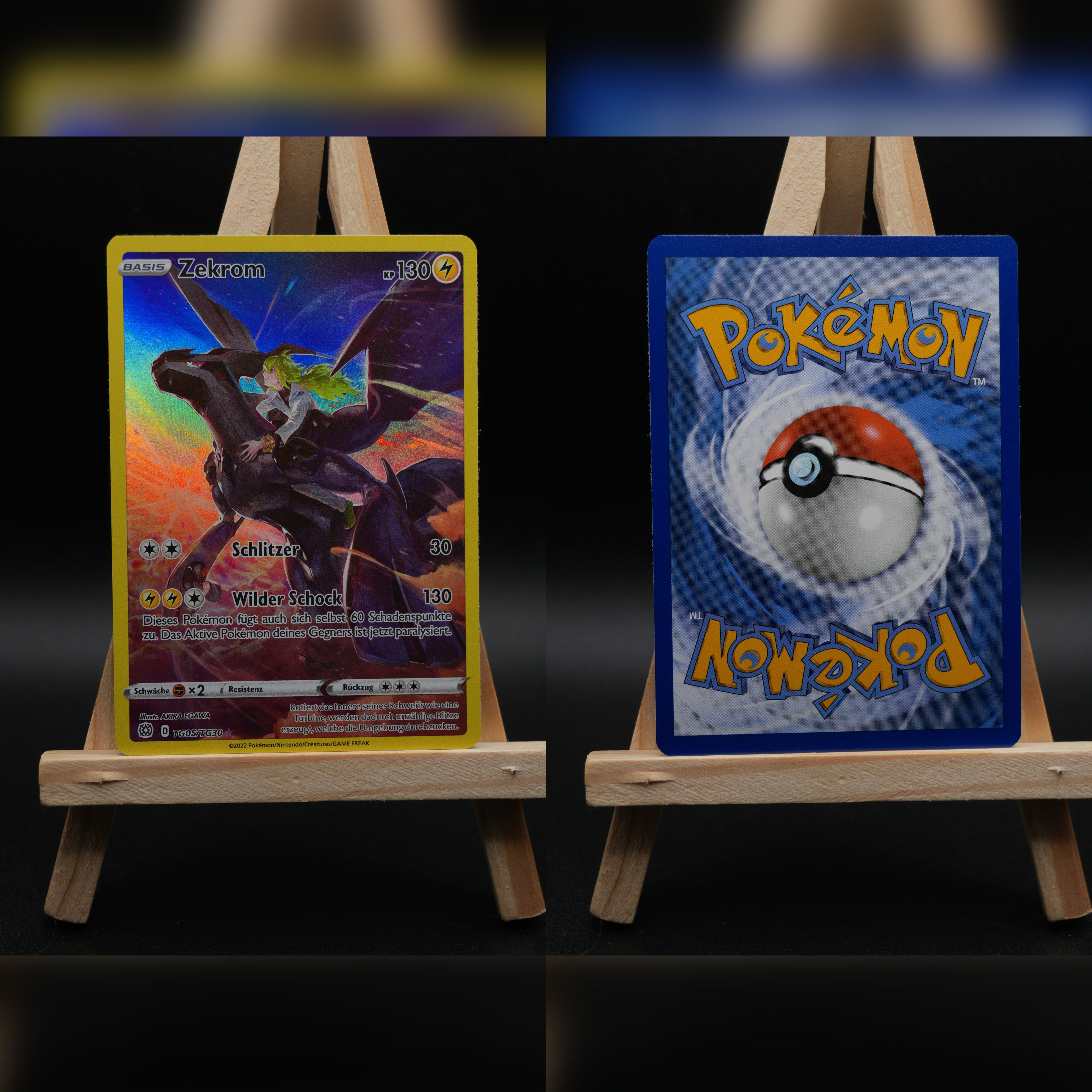 Zekrom BRS TG05 Strahlende Sterne Pokémon Karte Deutsch Near Mint