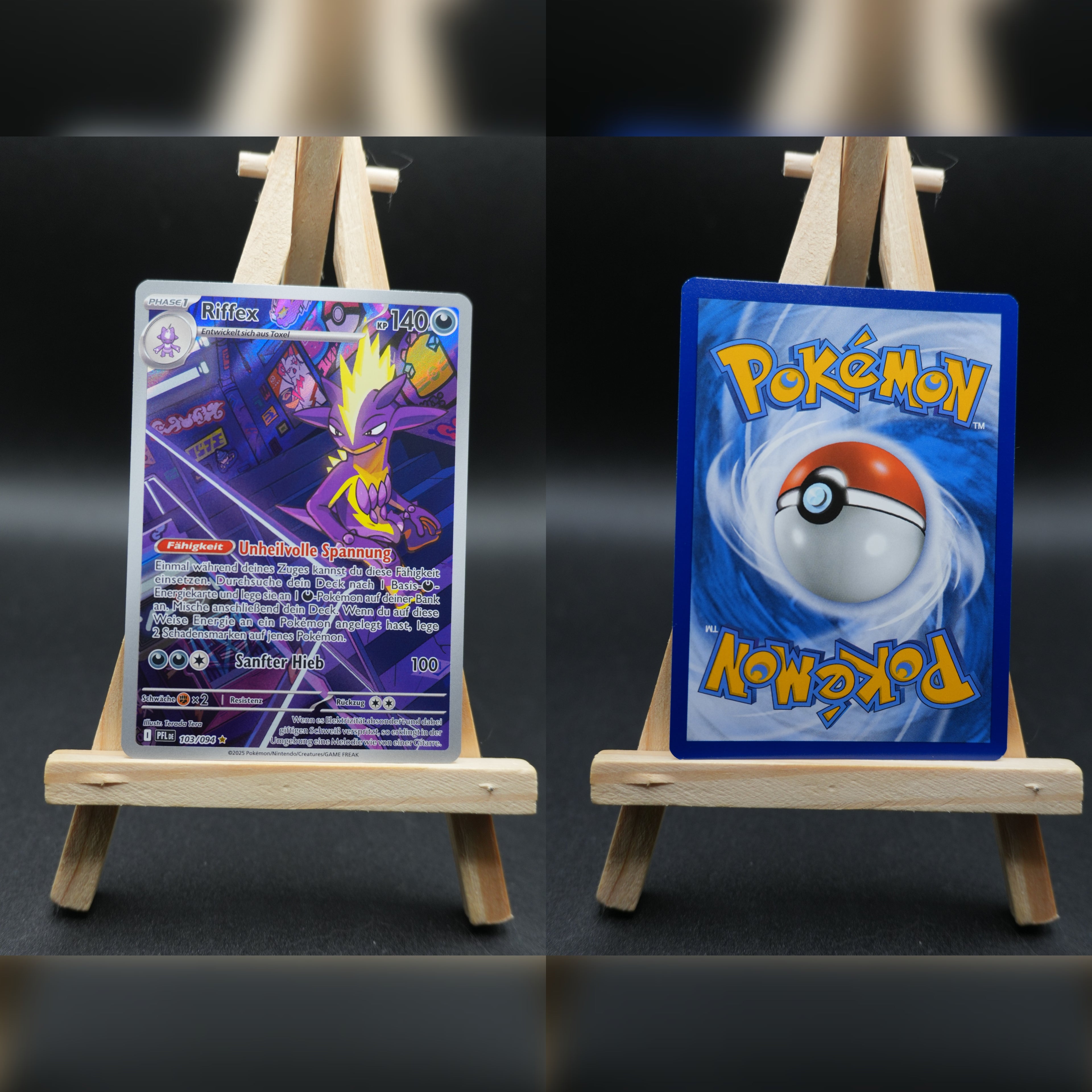 Riffex PFL 103 Fatale Flammen Pokémon Karte Deutsch Near Mint