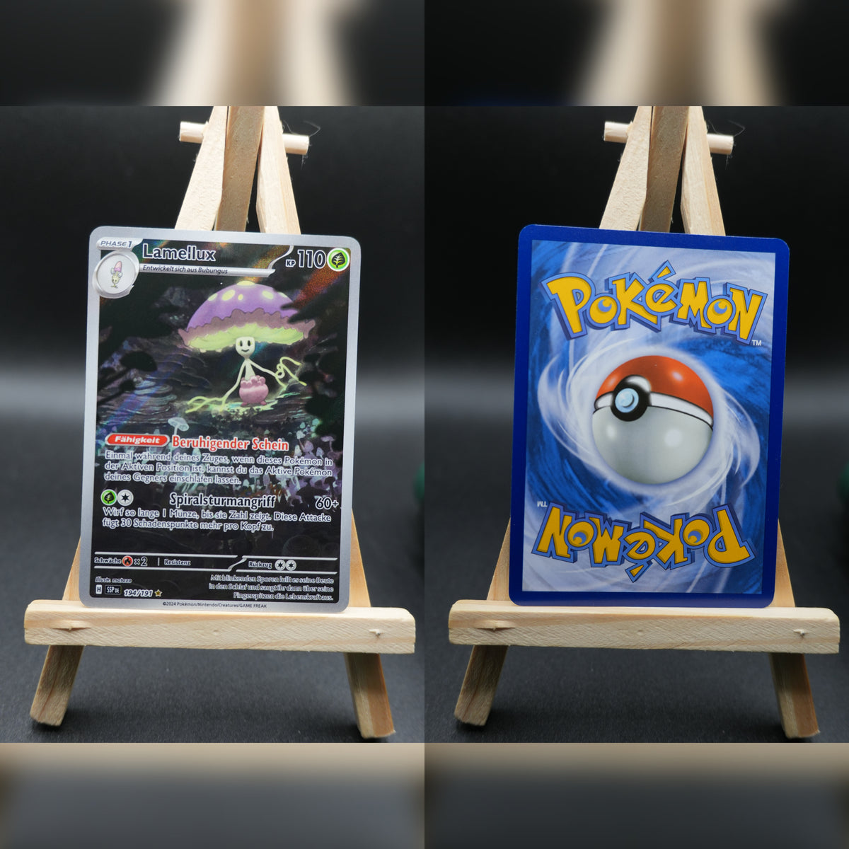 Lamellux SSP 194 Stürmische Funken Pokémon Karte Deutsch Near Mint