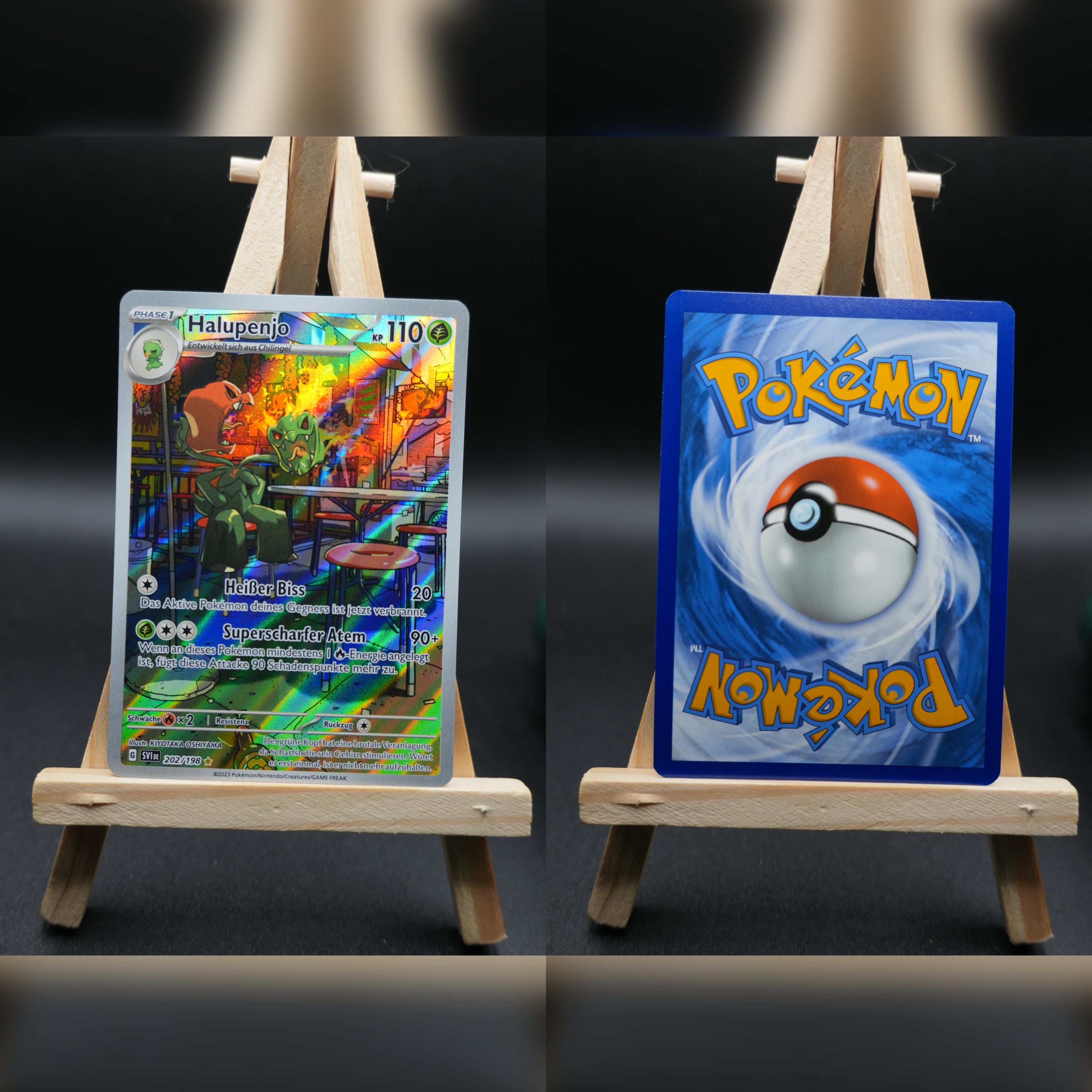 Halupenjo SVI 202 Karmesin und Purpur Pokémon Karte Deutsch Near Mint