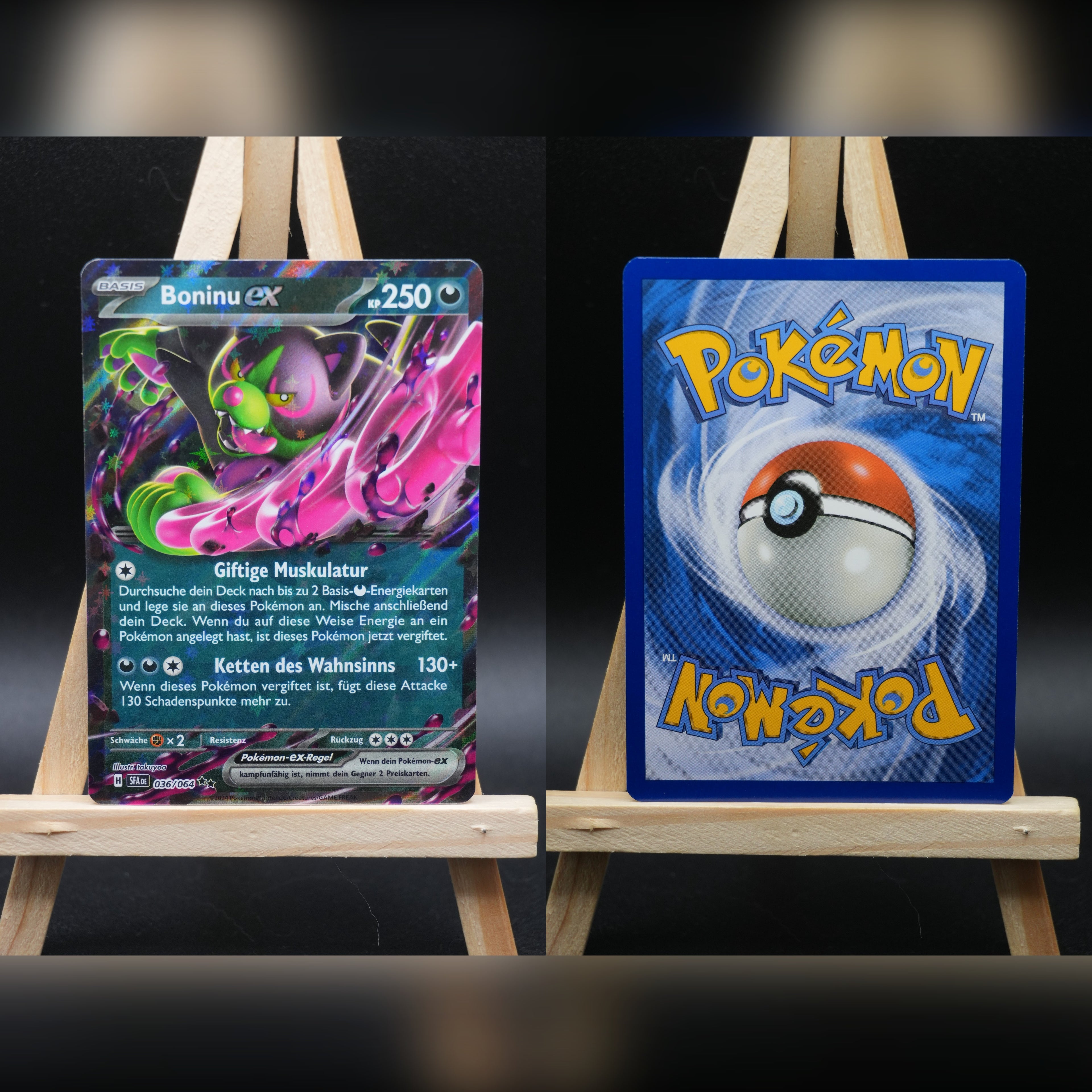Boninu ex SFA 036 Nebel der Sagen Pokémon Karte Deutsch Near Mint