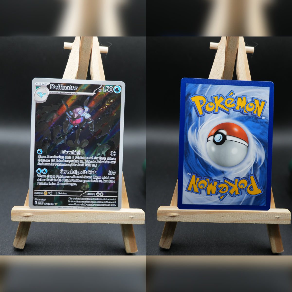 Delfinator PAF 225 Paldeas Schicksale Pokémon Karte Deutsch Near Mint