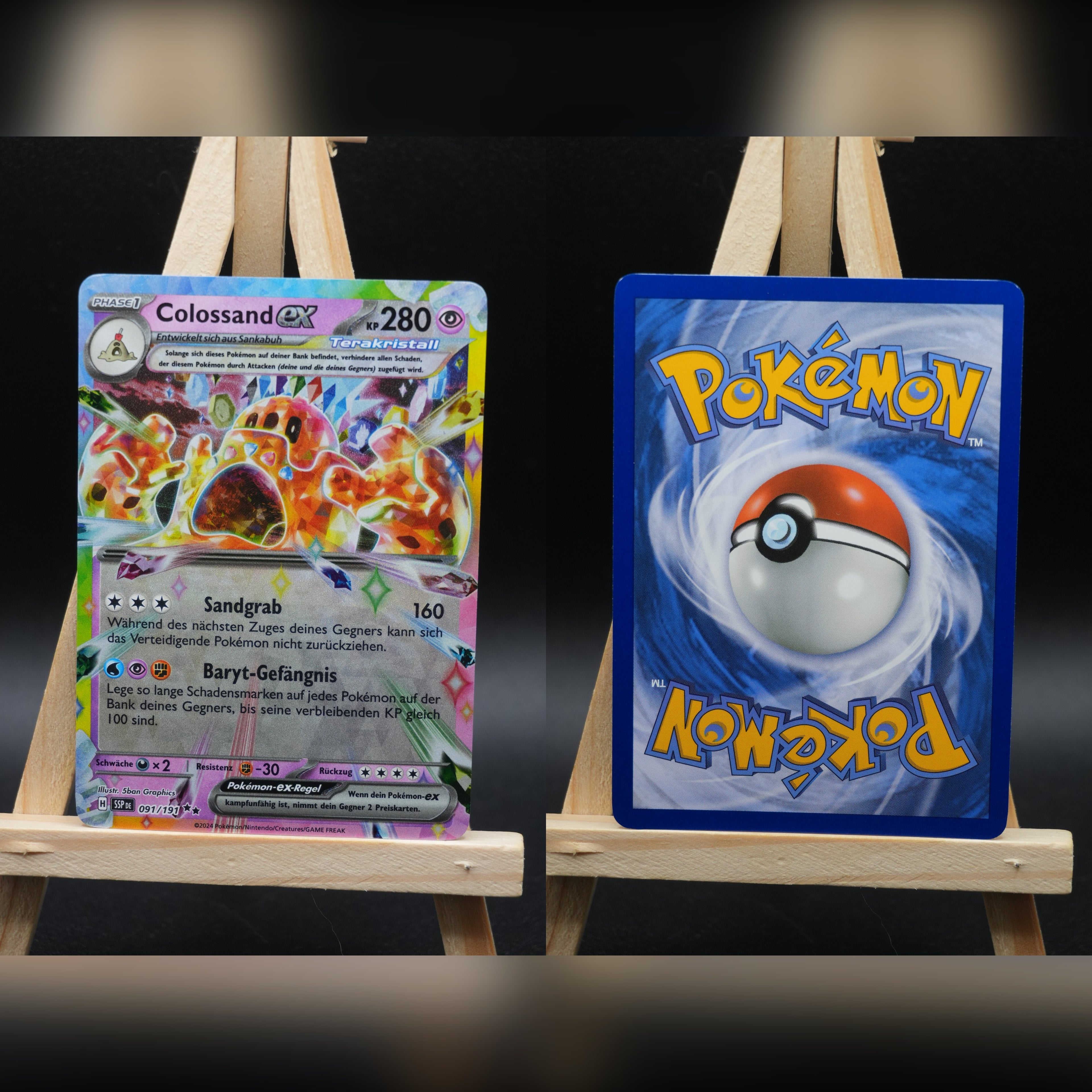 Colossand ex SSP 091 Stürmische Funken Pokémon Karte Deutsch Near Mint