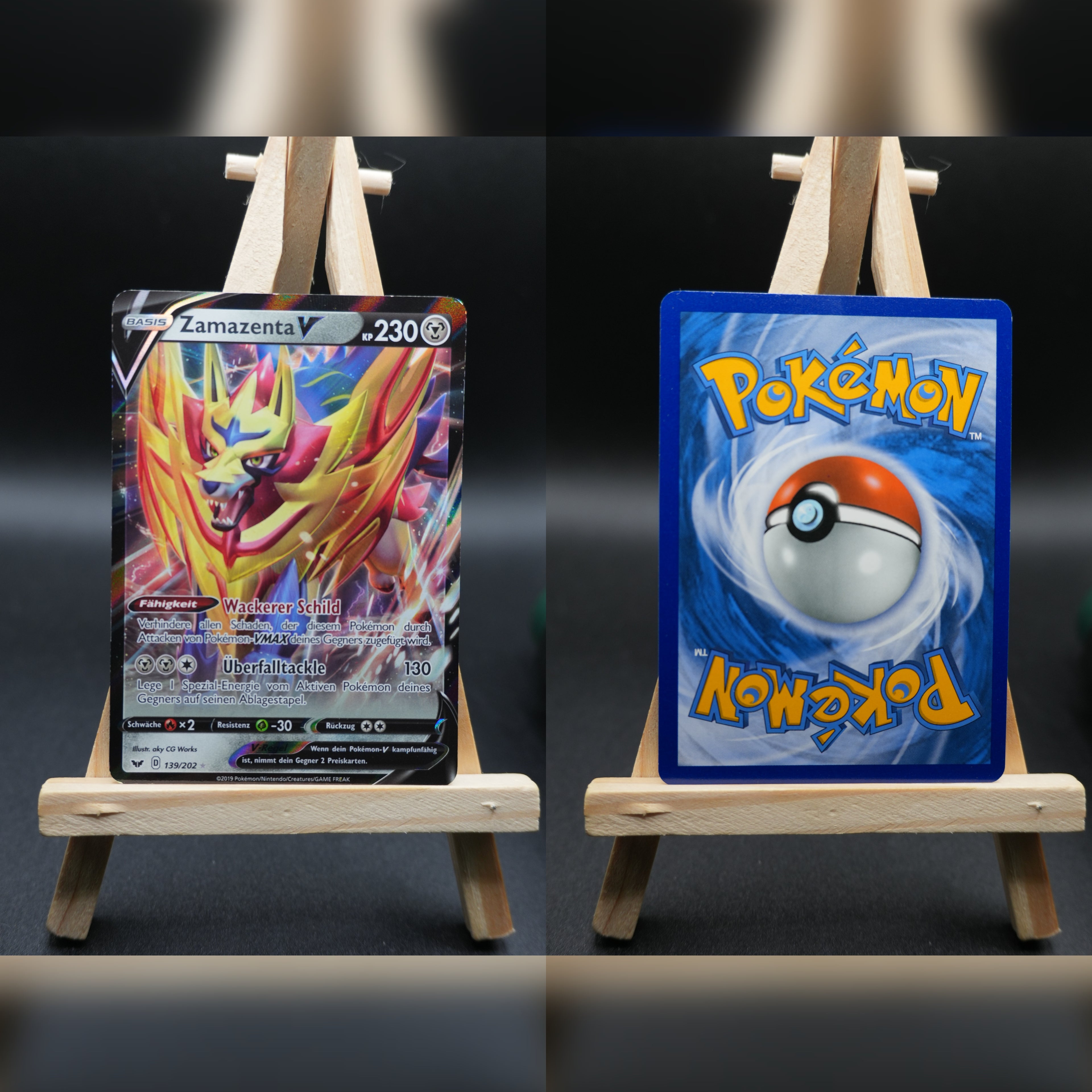 Zamazenta V SSH 139 Schwert & Schild Pokémon Karte Deutsch Near Mint